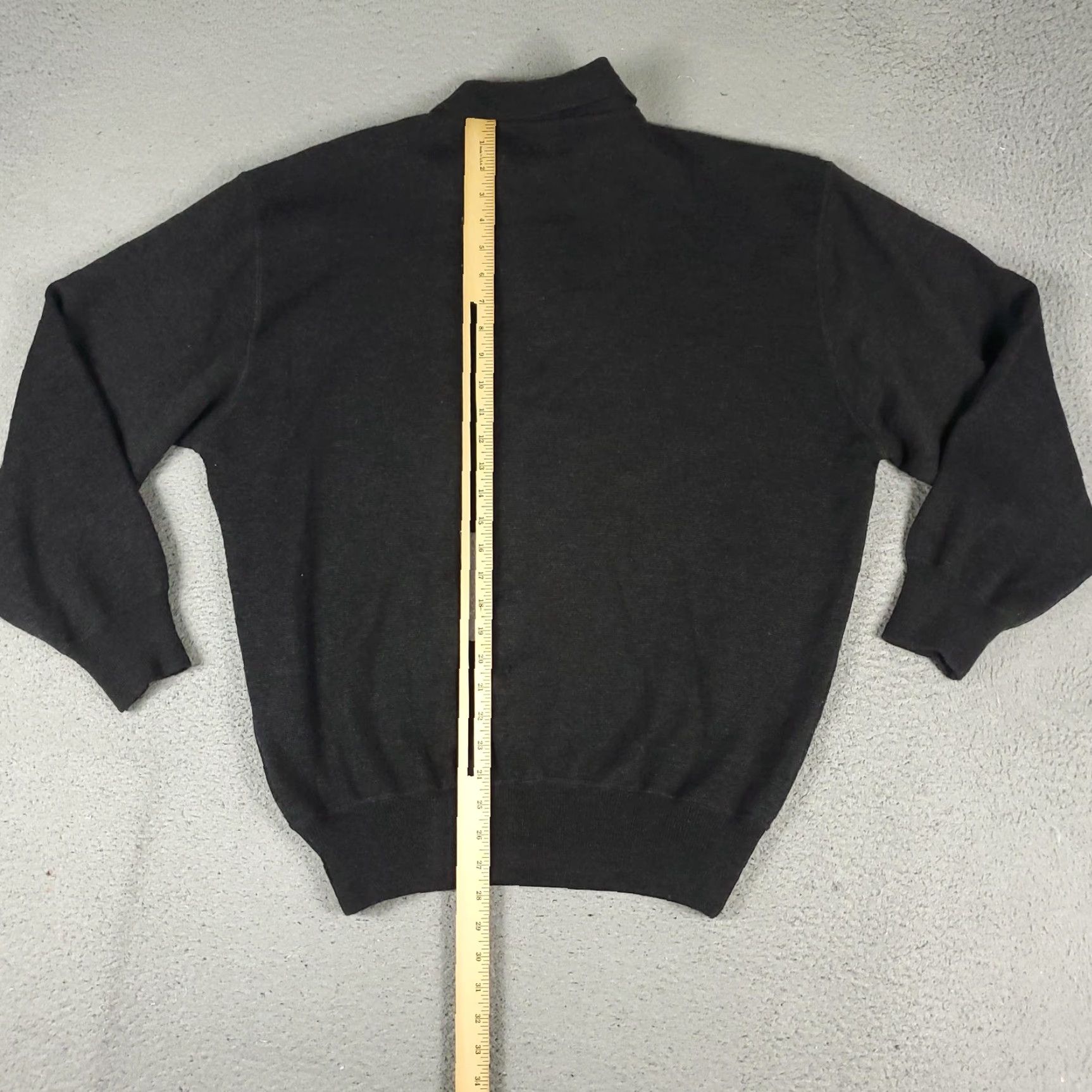 Vintage VINTAGE I LEVRIERI Men’s XL Wool Sweater Collared Pullover Knit Black Casual Italy Size US XL / EU 56 / 4 - 7 Thumbnail