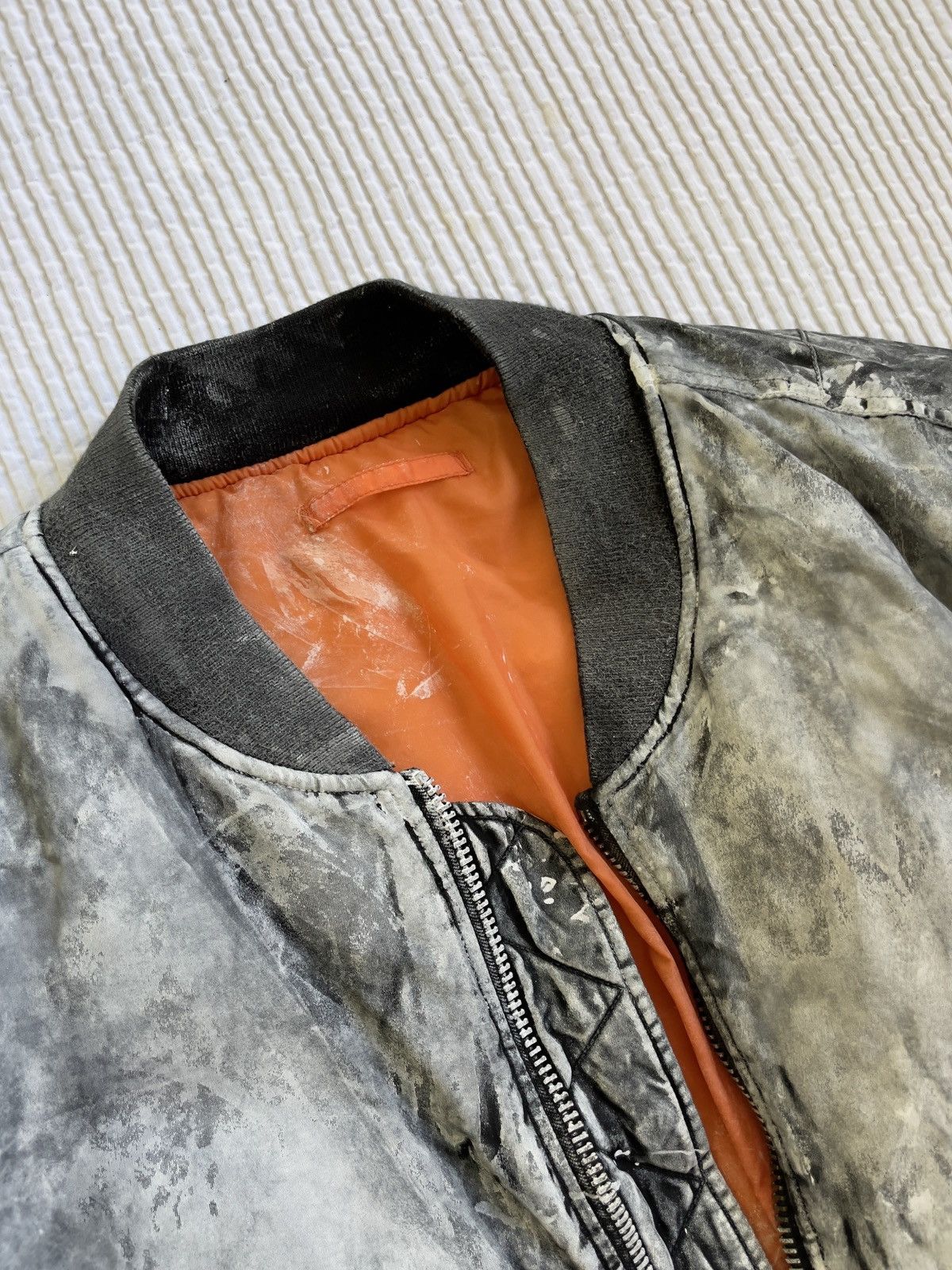 Handmade Snow Camo Bomber Jacket Size US XL / EU 56 / 4 - 6 Thumbnail