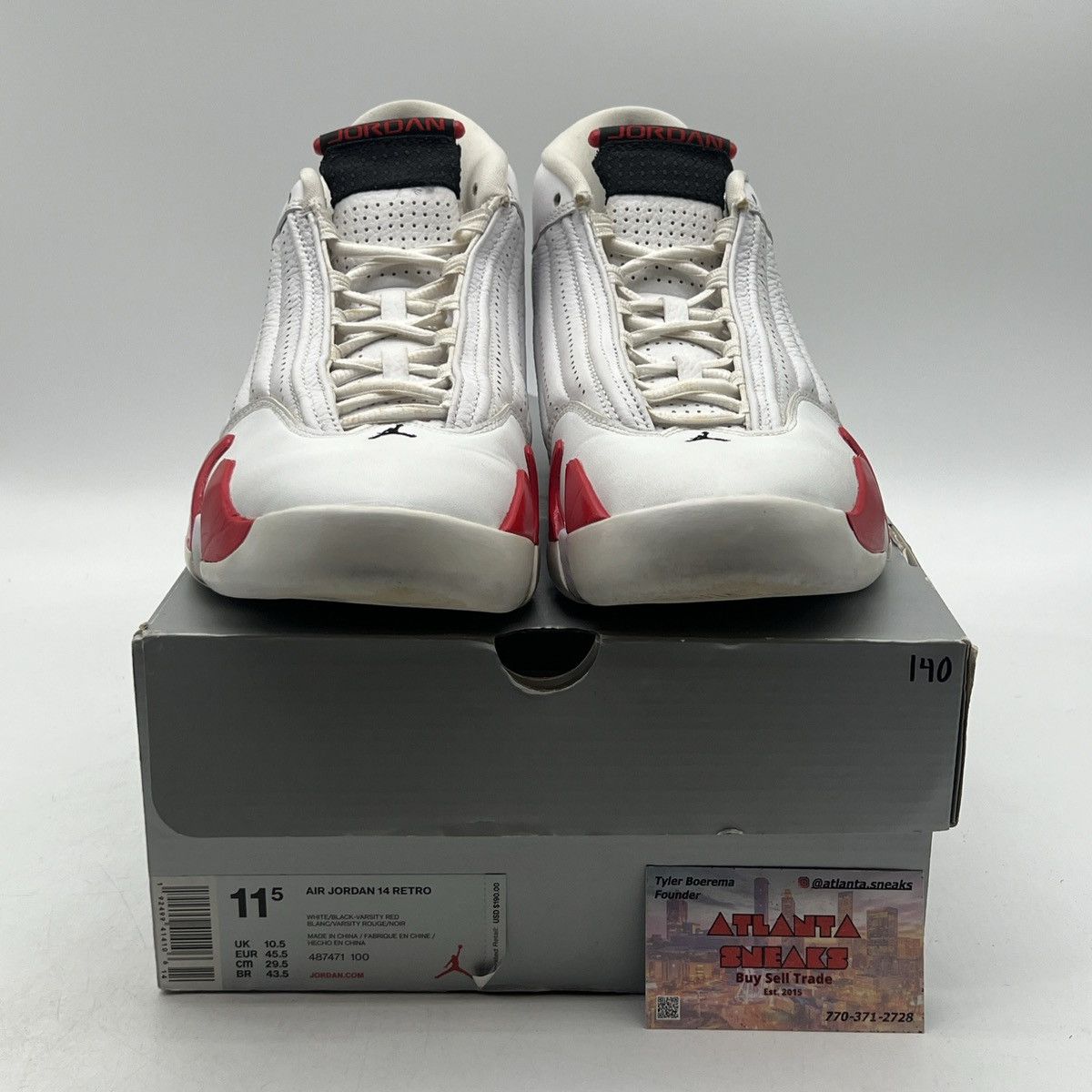 Jordan Brand Air Jordan 14 candy cane Size US 11.5 / EU 44-45 - 2 Thumbnail
