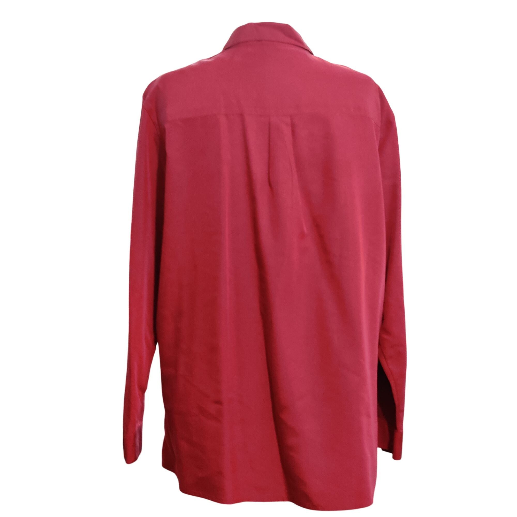 Other French Laundry XL Oversized Button Up Shirt Relaxed Fit Blou Size XL / US 12-14 / IT 48-50 - 3 Thumbnail