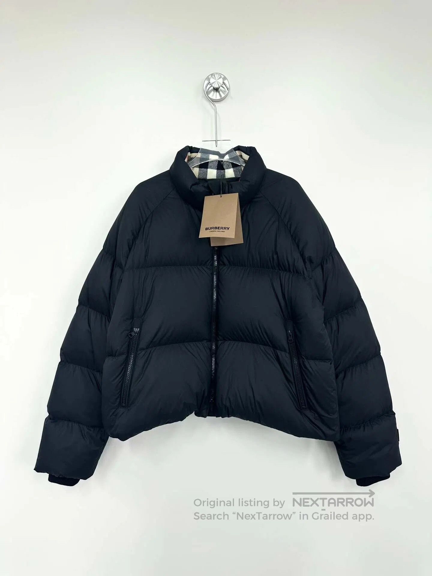Burberry Burberry Black Short Zippered Down Jacket| Size XL / US 12-14 / IT 48-50 - 1 Thumbnail