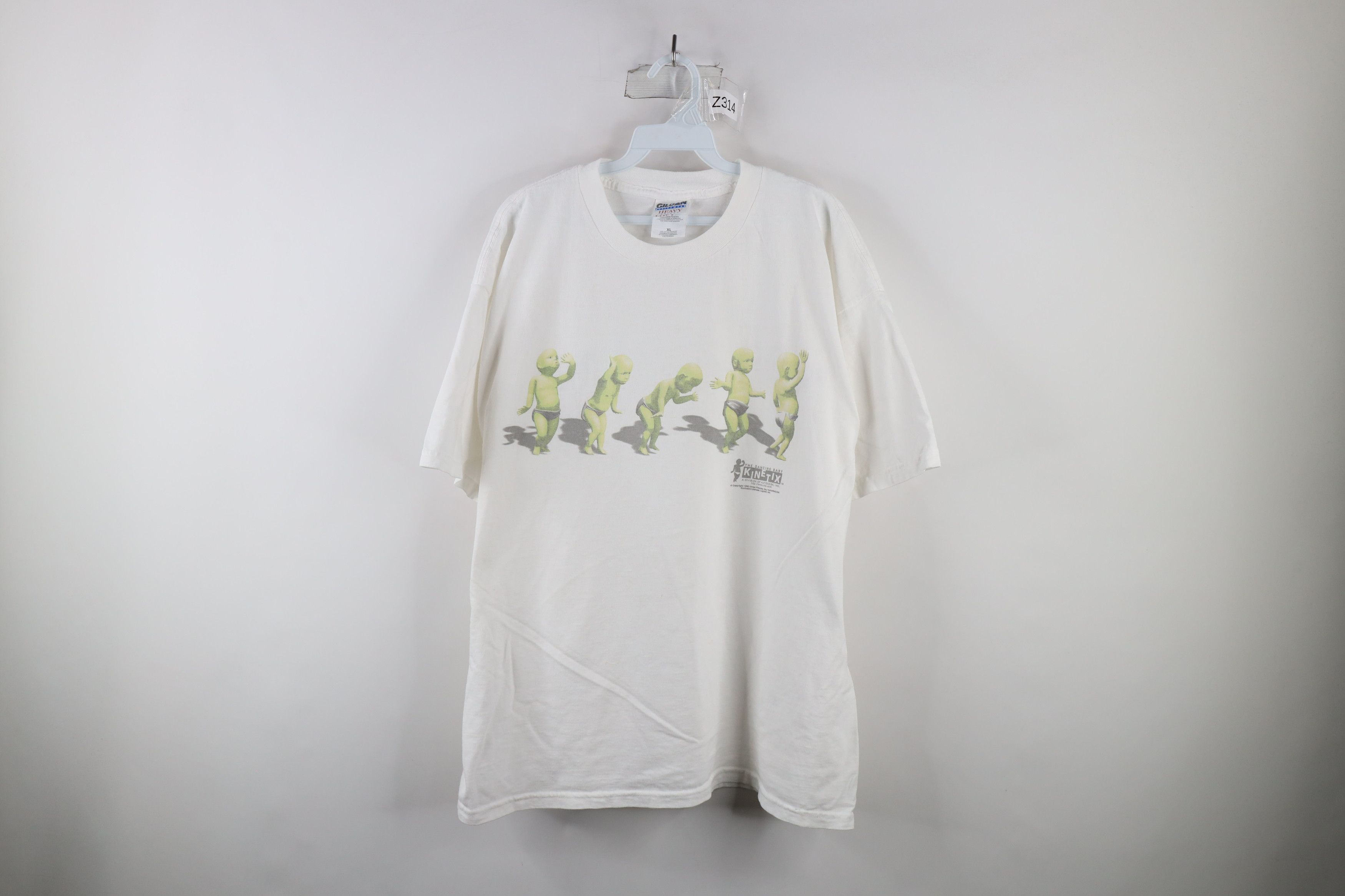 Vintage Vintage 90s Kinetix The Dancing Baby Short Sleeve T-Shirt Size US XL / EU 56 / 4 - 1 Thumbnail