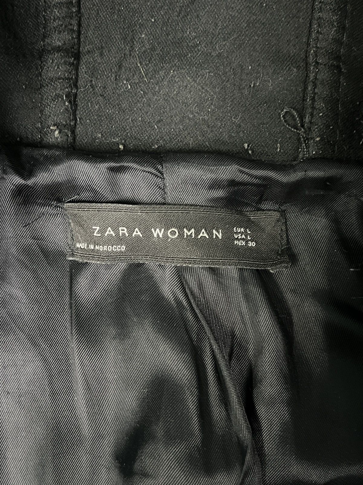 If Six Was Nine × Zara Zara Woman Faux Fur Hoodie Wool Coat Size L / US 10 / IT 46 - 9 Thumbnail