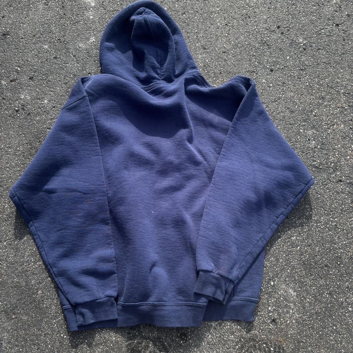 Russell Athletic Y2K 2000s Navy Sunfaded Russell Atheltic Hoodie Size US XL / EU 56 / 4 - 3 Thumbnail