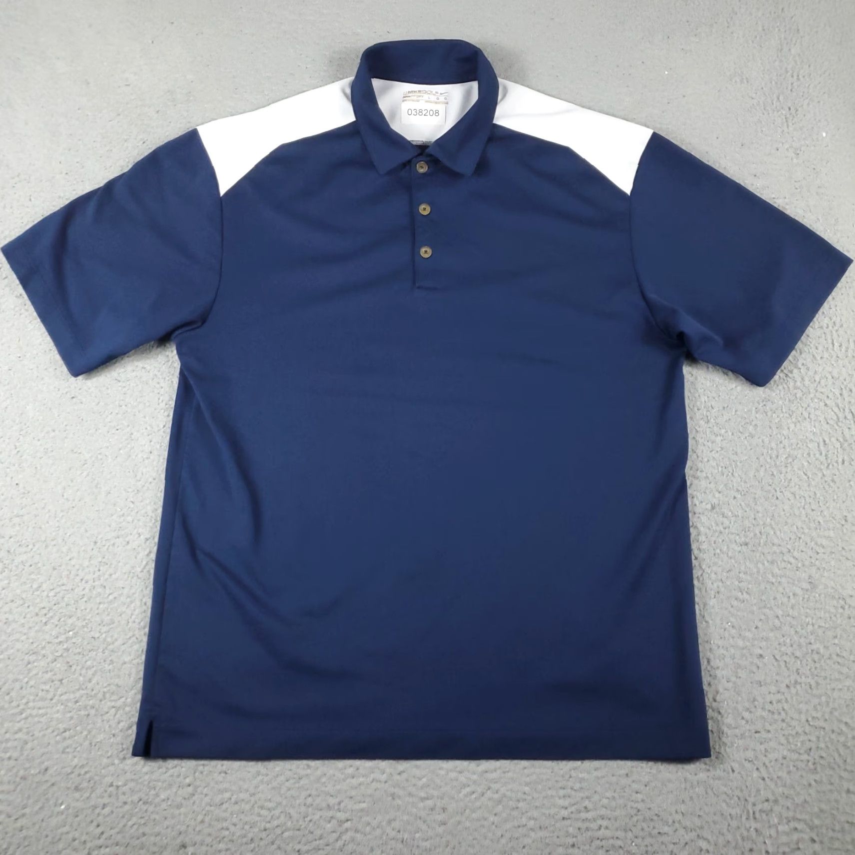 Nike Nike Polo Shirt Mens Size Large Blue White Swoosh Casual Short Sleeve Adult Size US L / EU 52-54 / 3 - 2 Thumbnail