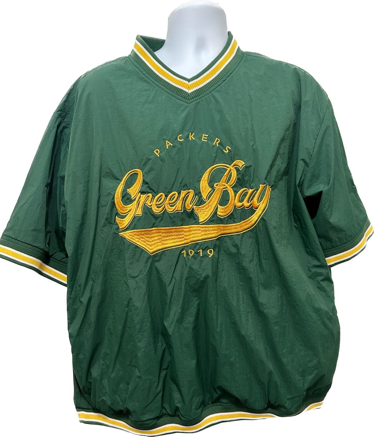 NFL Greenbay Packers Short Sleeve Windbreaker Jacket Size Medium Size US M / EU 48-50 / 2 - 1 Thumbnail
