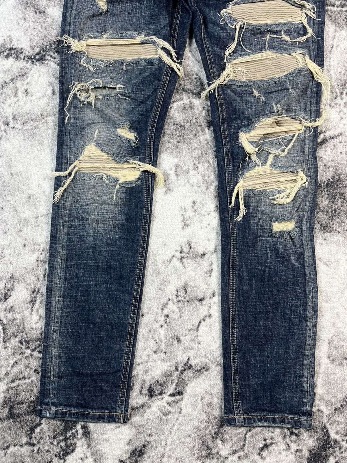 Other Amicci Distressed Denim Jeans Vintage Luxury Italy 30 Size 30" / US 8 / IT 44 - 2 Thumbnail