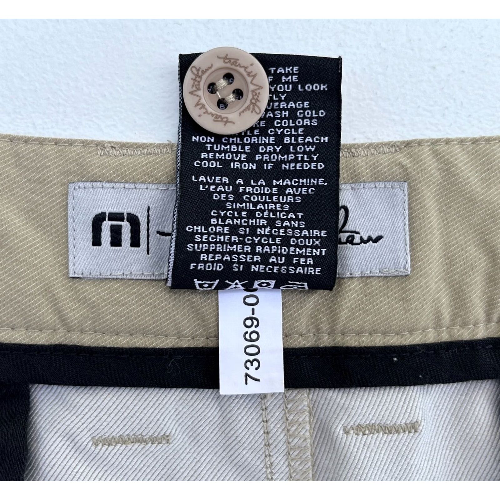 TravisMathew Travis Mathew Men's Chino Shorts 38 Khaki Flat Front Regular Inseam 10" Casual Sports Mens Size US 38 / EU 54 - 7 Thumbnail