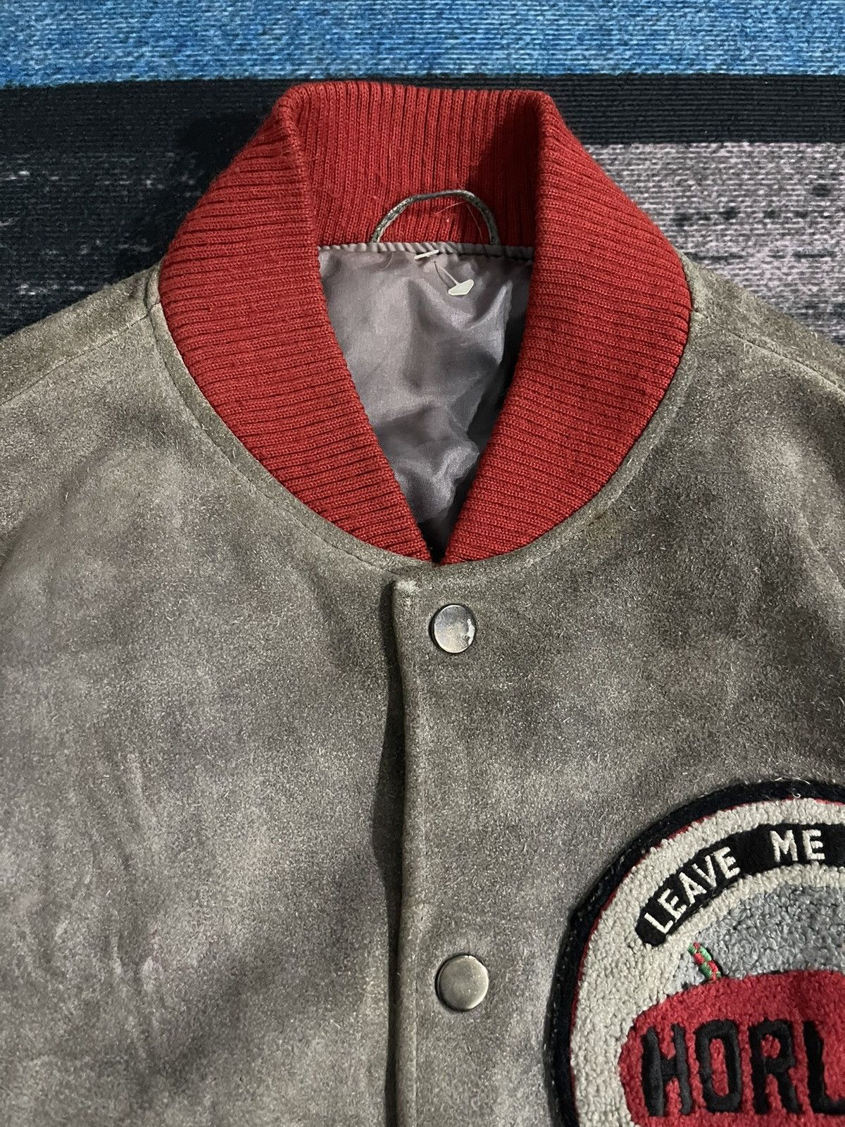 Vintage Vintage Horloge Craft Tani Varsity Leather Jacket Size US M / EU 48-50 / 2 - 7 Thumbnail