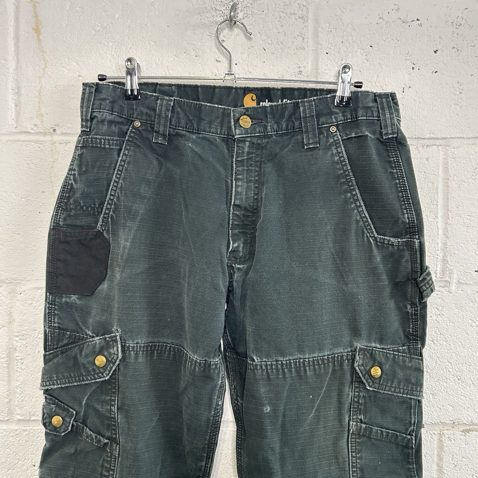 Carhartt Vintage Carhartt Relaxed Utility Cargo Pants “Black” B342 Size US 34 / EU 50 - 3 Thumbnail