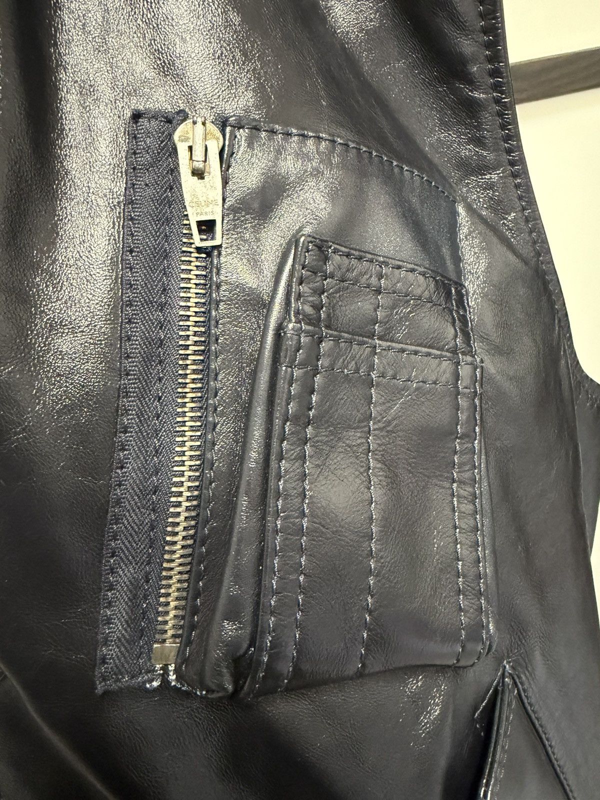 Celine × Hedi Slimane UNRELEASED - SS20 Calf Leather Vest Size US S / EU 44-46 / 1 - 13 Thumbnail