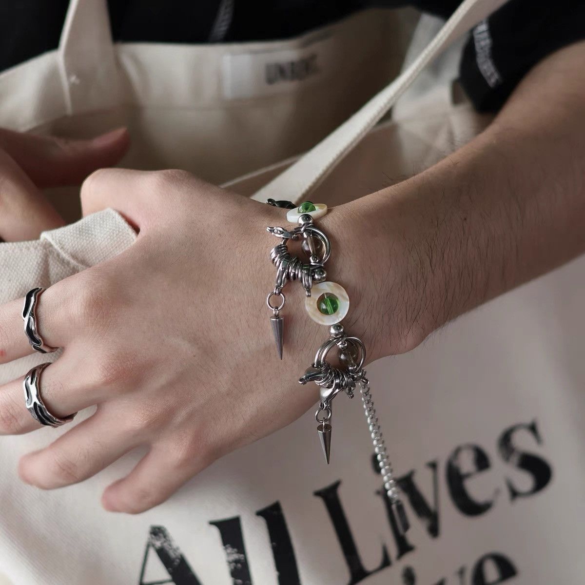 Jewelry × Vintage Retro punk bracelet Size ONE SIZE - 2 Thumbnail