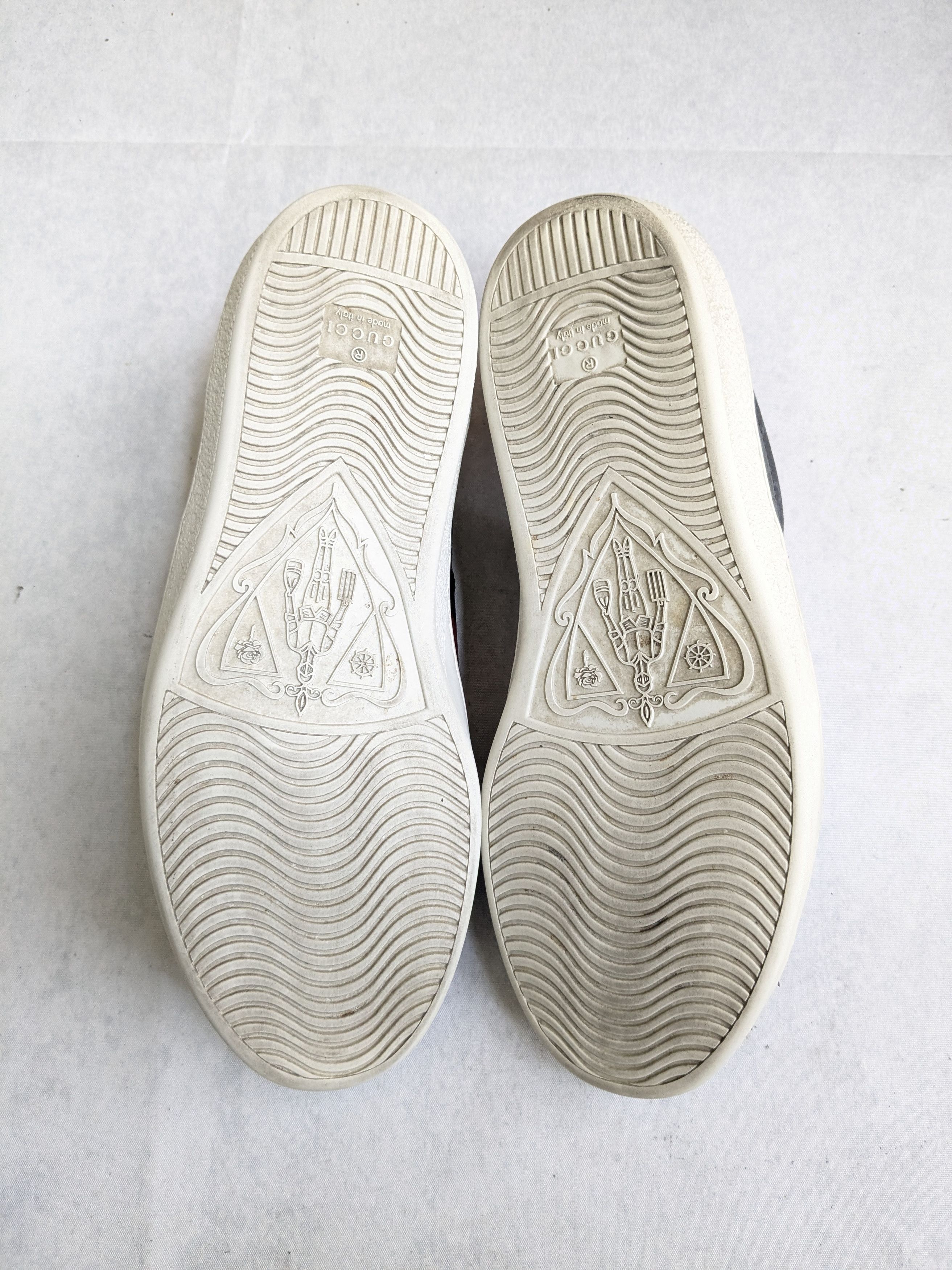 Gucci Gucci Ace Sneakers Black Monogram Canvas Logo GG 9 Size US 9 / EU 42 - 14 Thumbnail