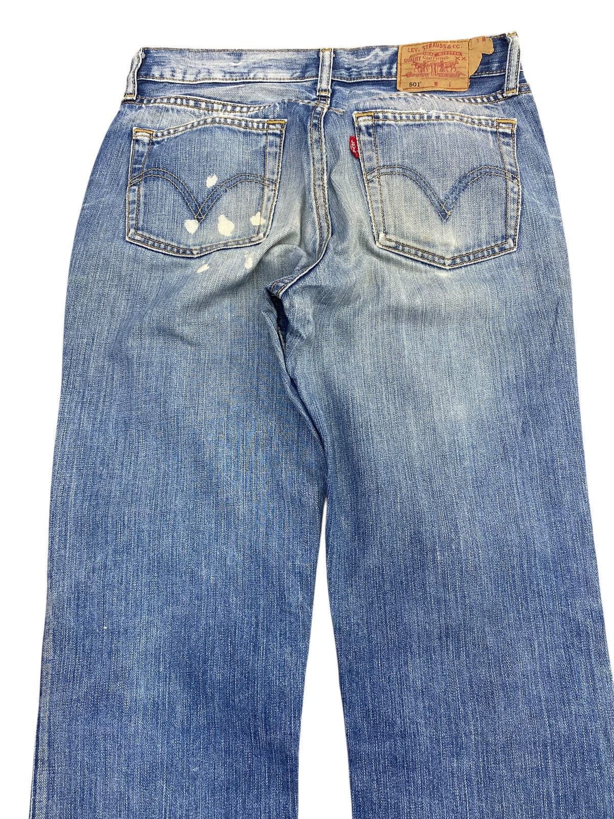 Levi's Vintage Levi’s 501 Faded Wash Style Ripped Jeans Size US 28 / EU 44 - 4 Thumbnail