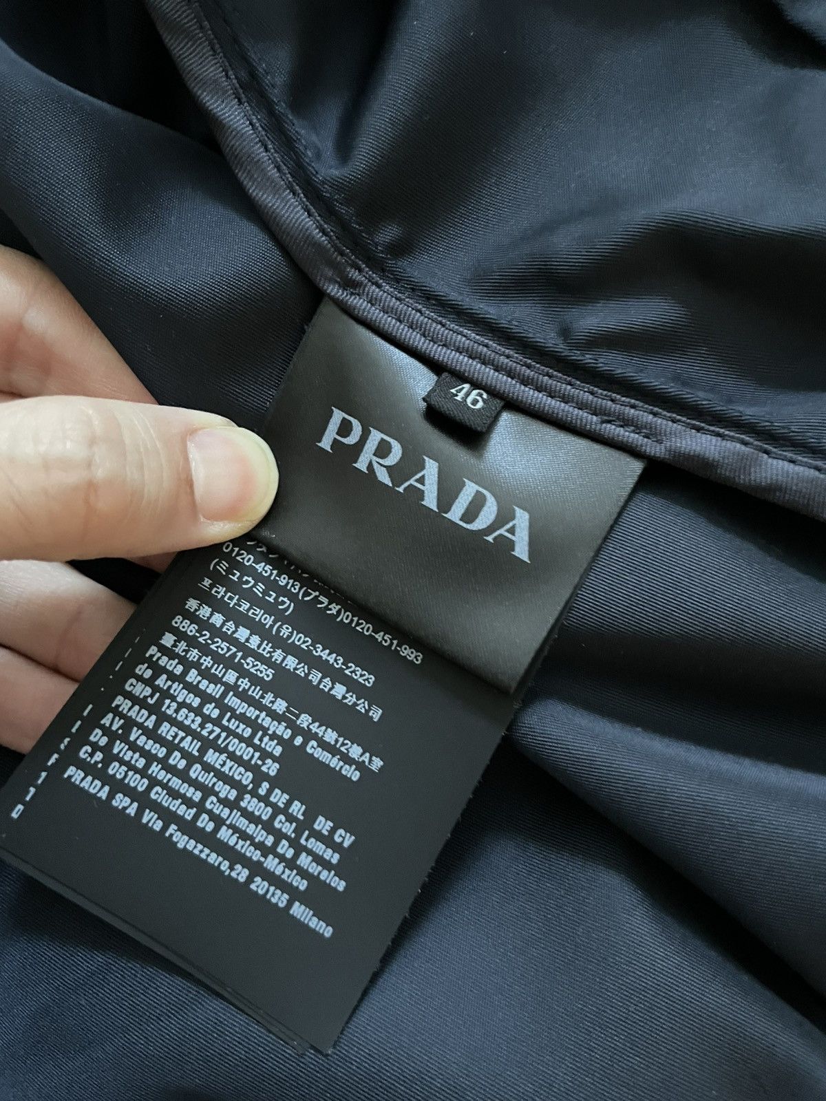 Prada Prada men’s Navy nylon light bomber jacket Size US S / EU 44-46 / 1 - 14 Thumbnail