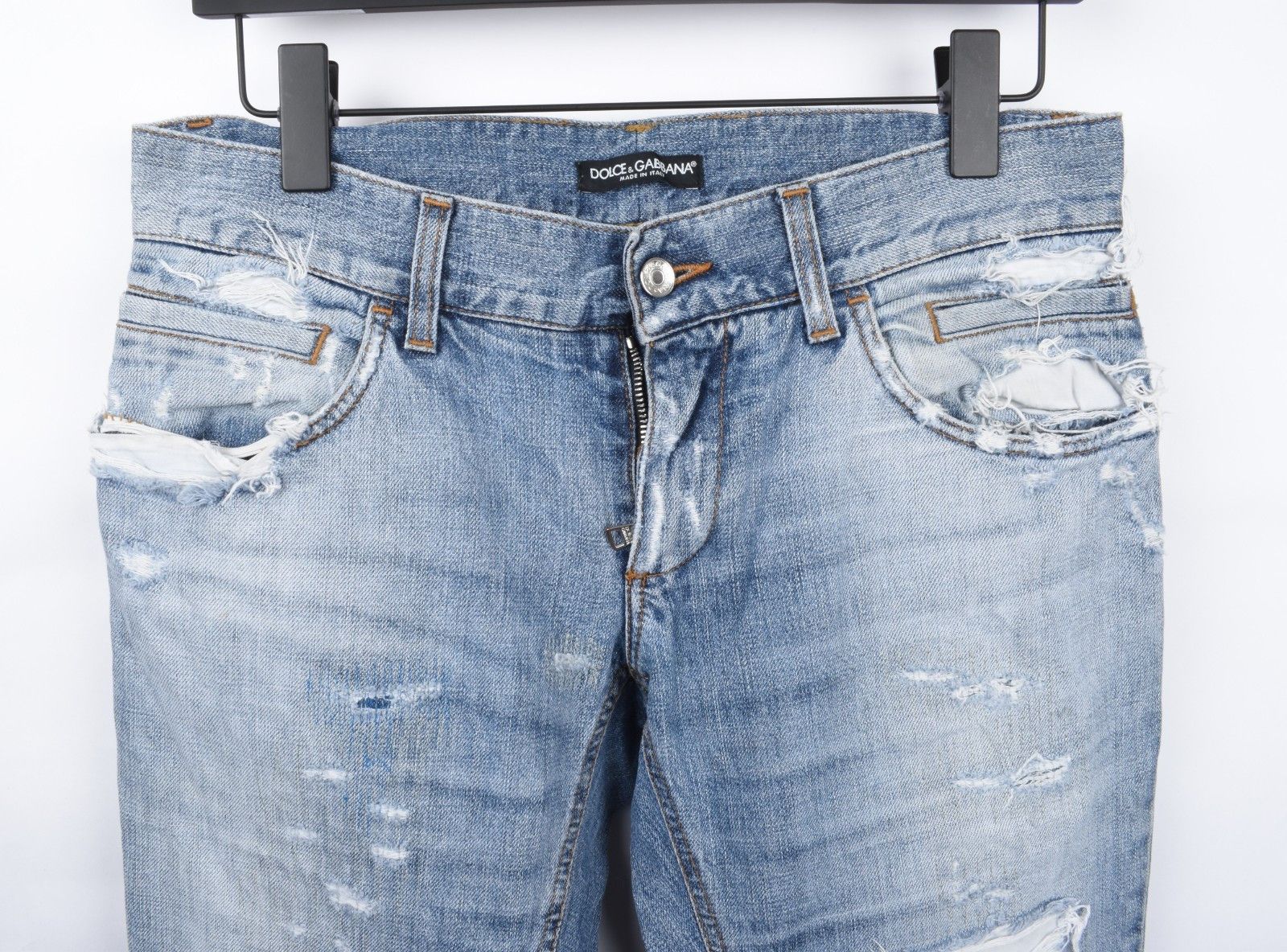 Dolce & Gabbana Dolce Gabbana Men Jeans Distressed Size IT52/L, S1986 Size US 36 / EU 52 - 3 Thumbnail