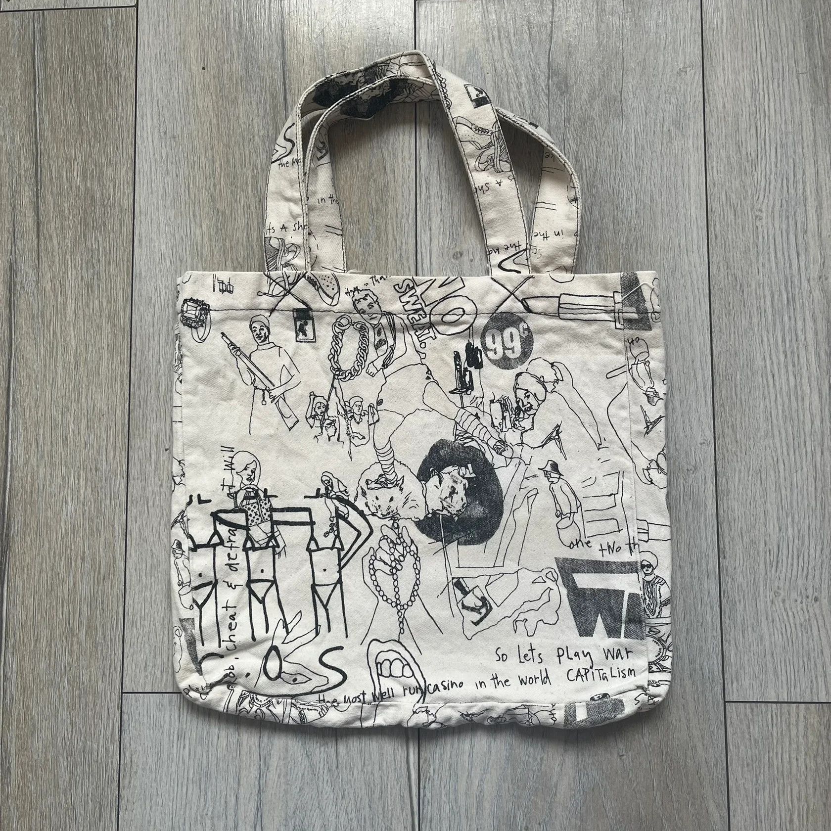 Jeremy Scott Jeremy Scott 2004 Chicks on Speed: It's a Project Tote Bag Size ONE SIZE - 2 Thumbnail