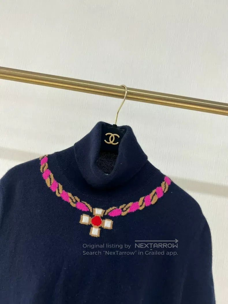 Chanel Chanel Ski series short-sleeved cashmere knitting Size XS / US 0-2 / IT 36-38 - 4 Thumbnail