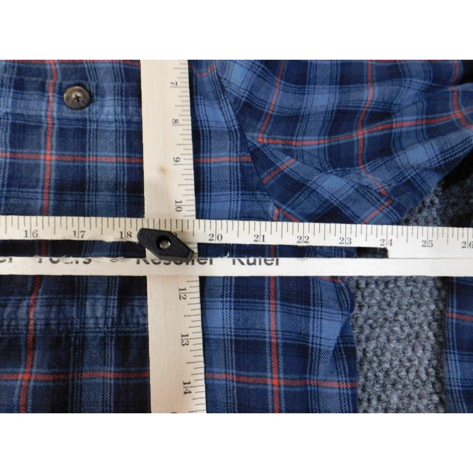 Vintage Duluth Flannel Shirt L Slim Blue Plaid Cotton Button-Up Outdoor Mens Size US L / EU 52-54 / 3 - 4 Thumbnail