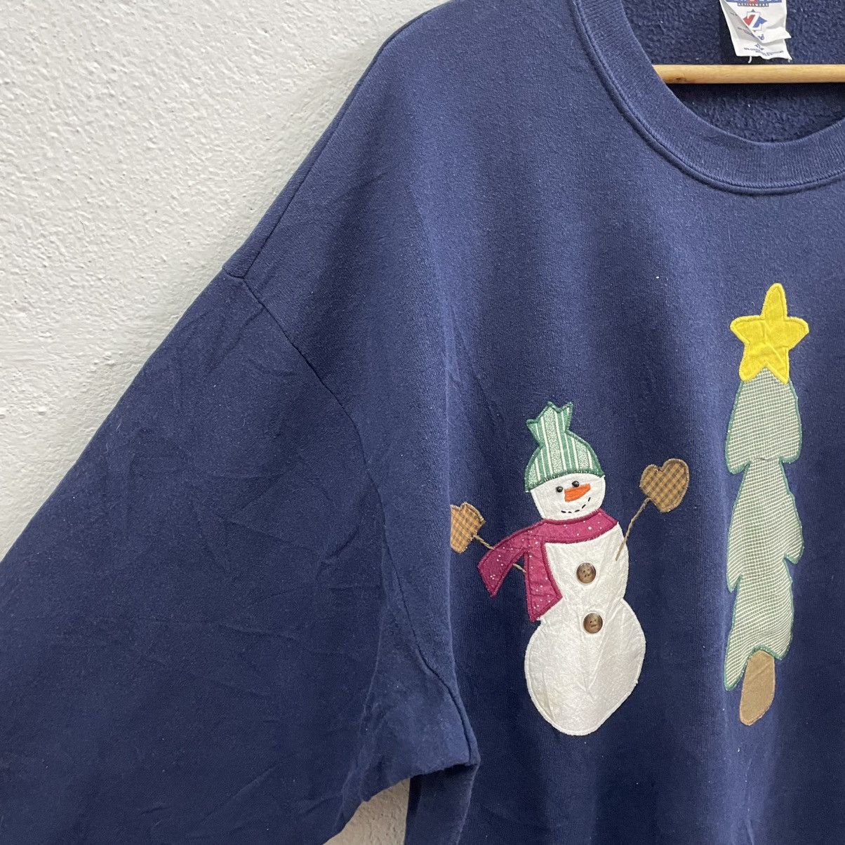 Jerzees × Vintage 🔥Vintage Jerzees Graphic Of Christmas Logo Sweatshirts Size US L / EU 52-54 / 3 - 6 Thumbnail