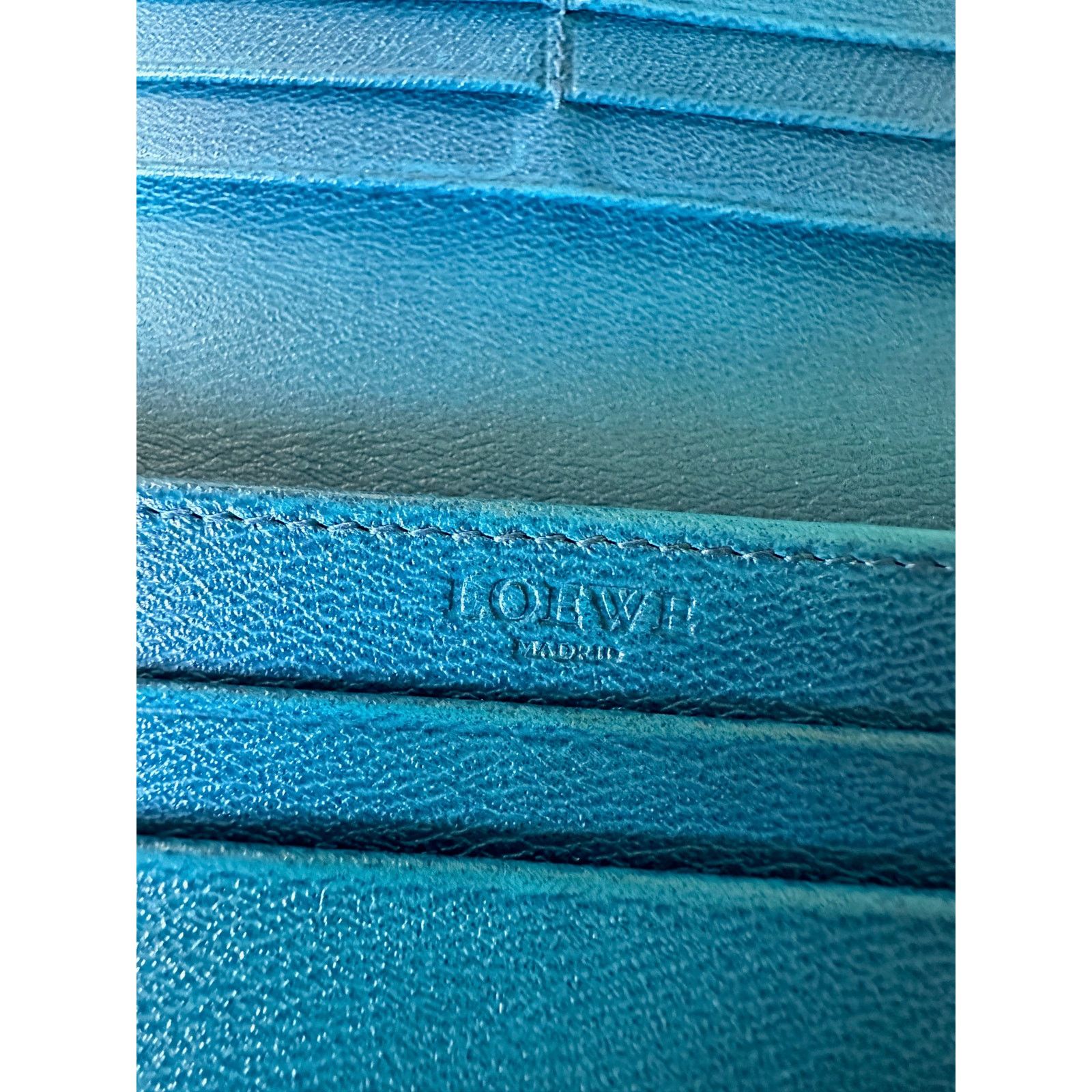 Loewe Loewe Blue Flap Long Wallet Size ONE SIZE - 4 Thumbnail