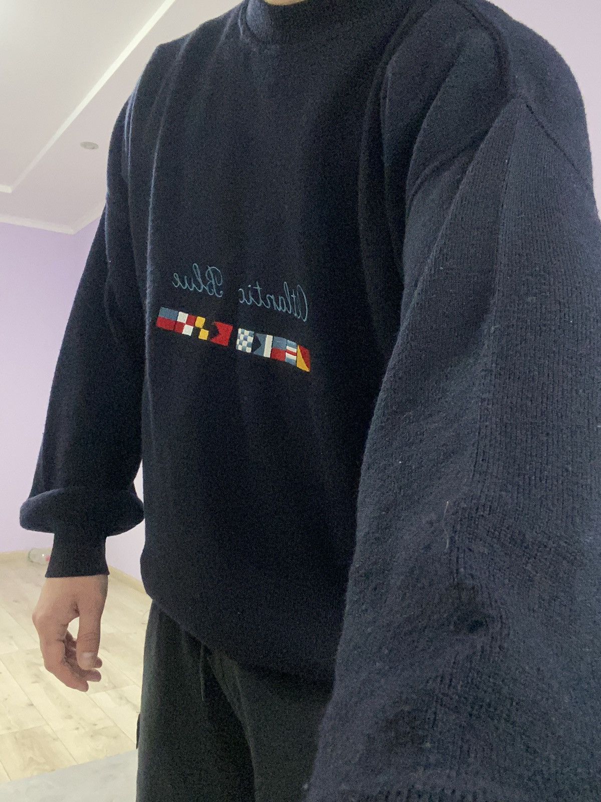 Vintage 🌚 Vintage Knit Sweater Rialto Style Fit Atlantic Blue Size US XL / EU 56 / 4 - 6 Thumbnail
