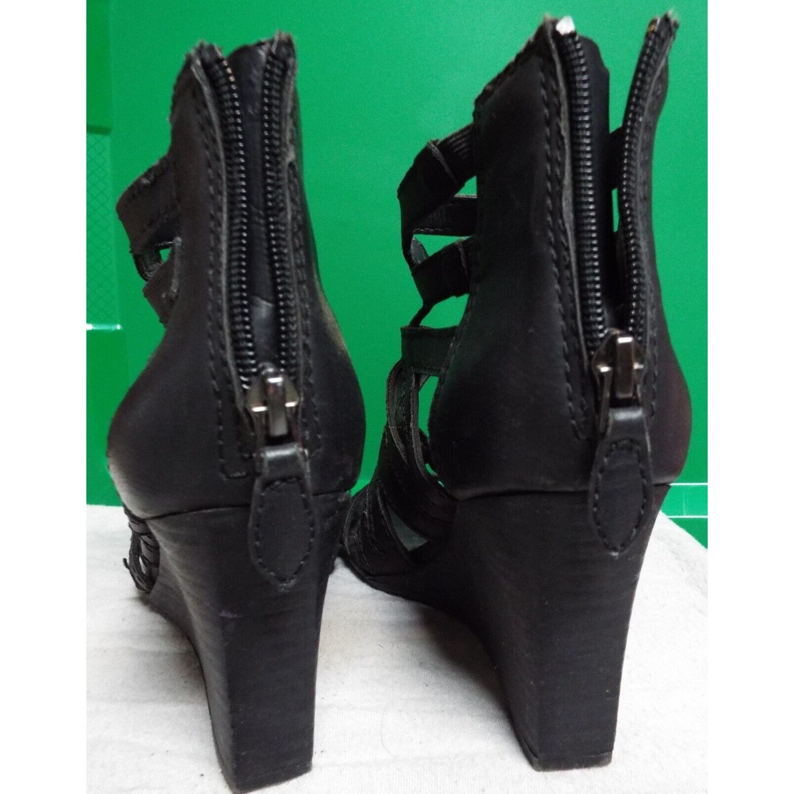 Franco Sarto Franco Sarto Sandal Wedge Heels, Size 5.5 - Toe is worn & te Size US 5.5 / IT 35.5 - 4 Thumbnail