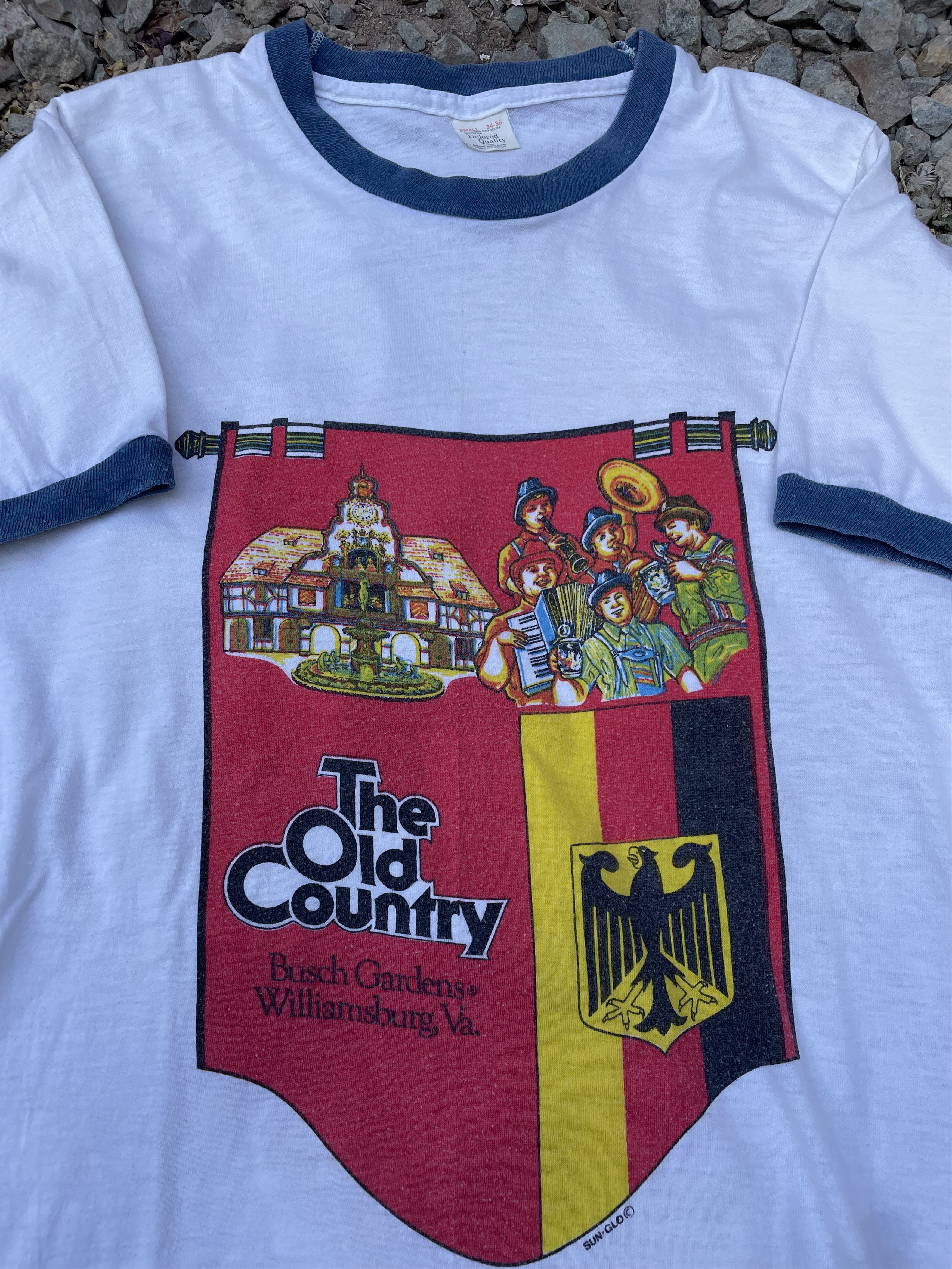 Vintage Vintage 70s The Old Country Ringer Shirt Size US S / EU 44-46 / 1 - 1 Thumbnail