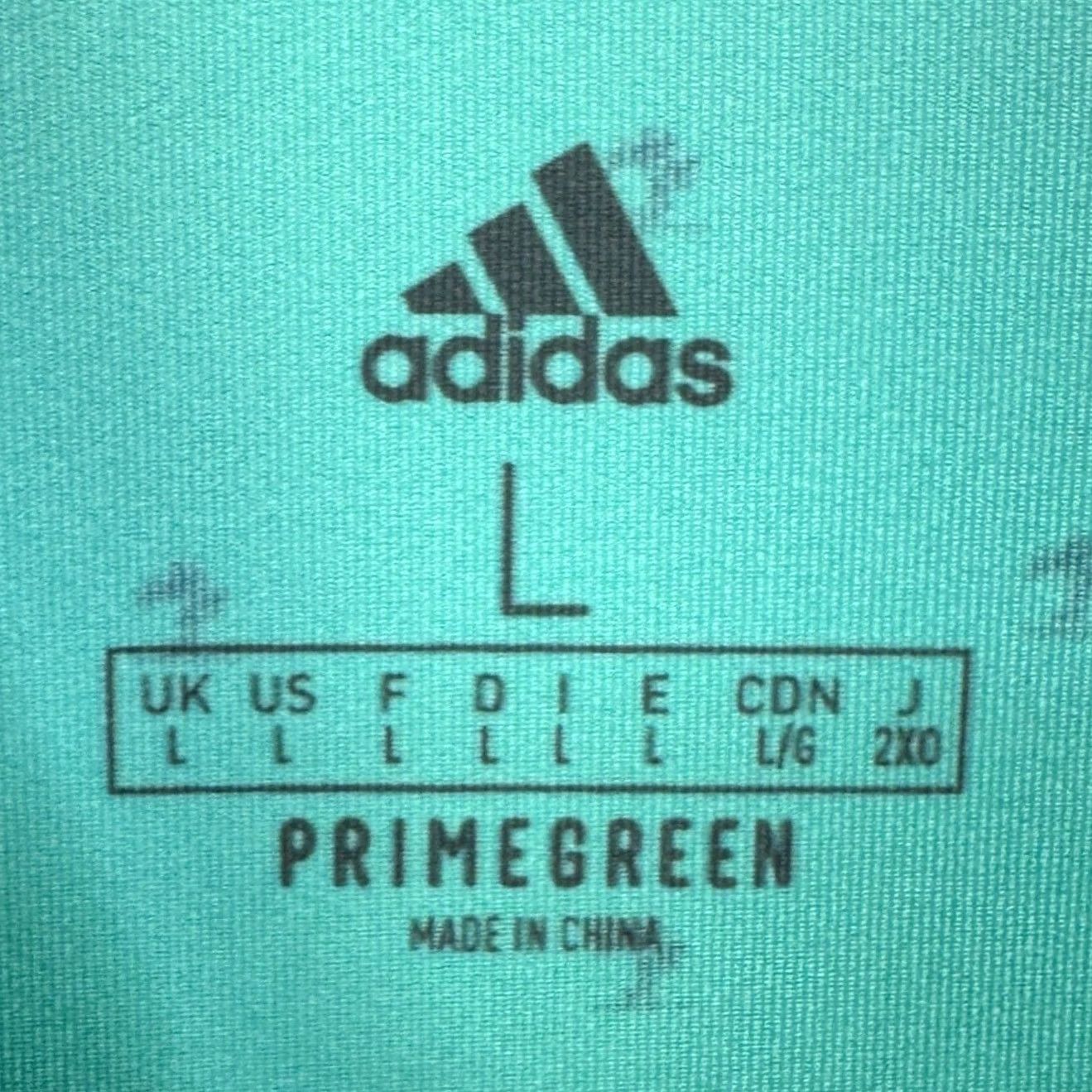 Adidas Adidas Primegreen Golf Polo Shirt Mens Large Aqua Green Short Sleeve Stretch Performance EUC Size US L / EU 52-54 / 3 - 4 Thumbnail