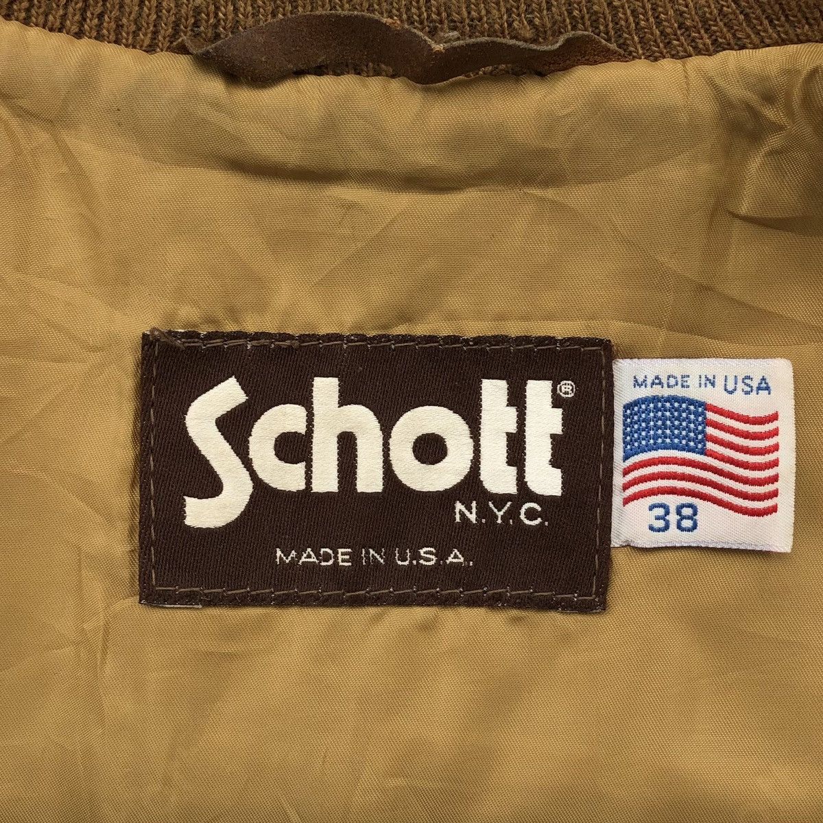 Schott Vintage SCHOTT NYC Suede Leather Bomber Jacket 🇺🇸 Size US M / EU 48-50 / 2 - 15 Thumbnail