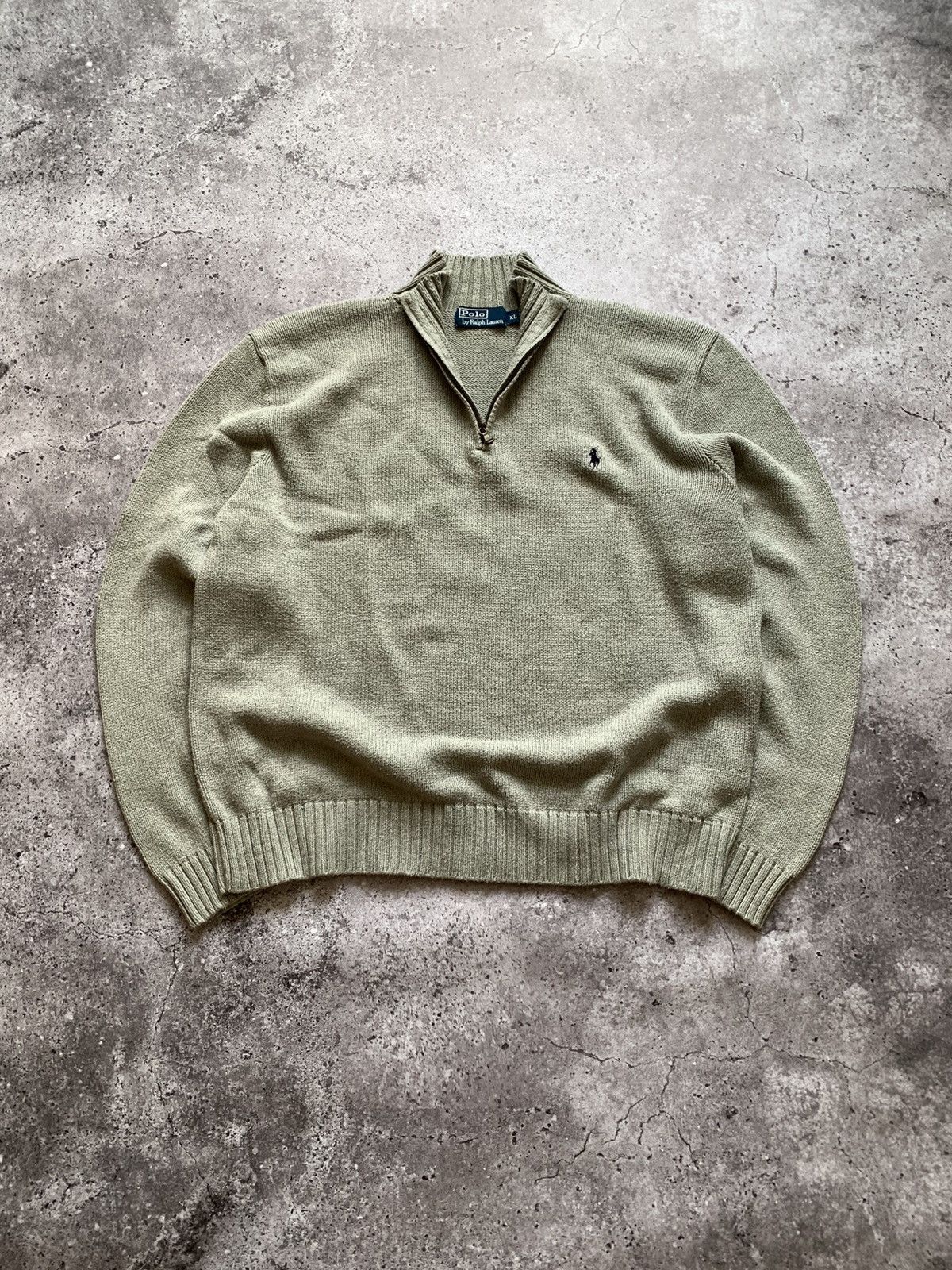 Ralph Lauren 🔥VINTAGE RALP LAUREN 1/3 ZIP OLD MONEY KNIT SWEATER Size US XL / EU 56 / 4 - 2 Thumbnail