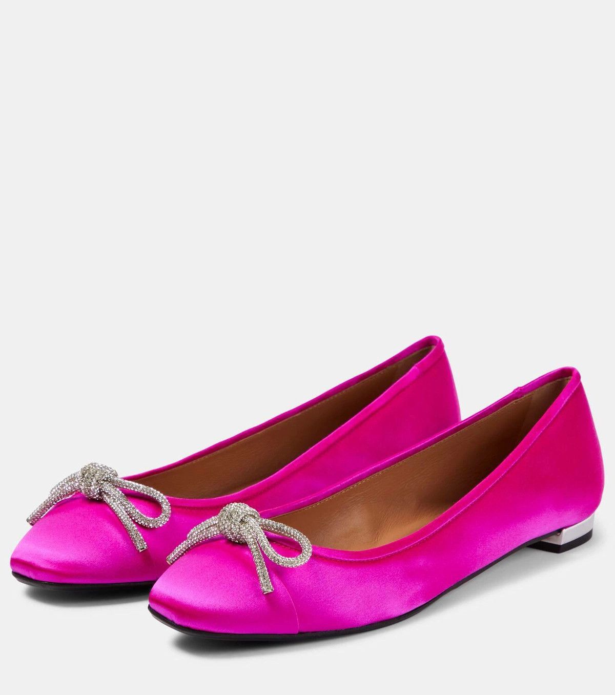 Aquazzura o1y0625 Ballet Flats in Fuchsia Size US 9 / IT 39 - 3 Thumbnail