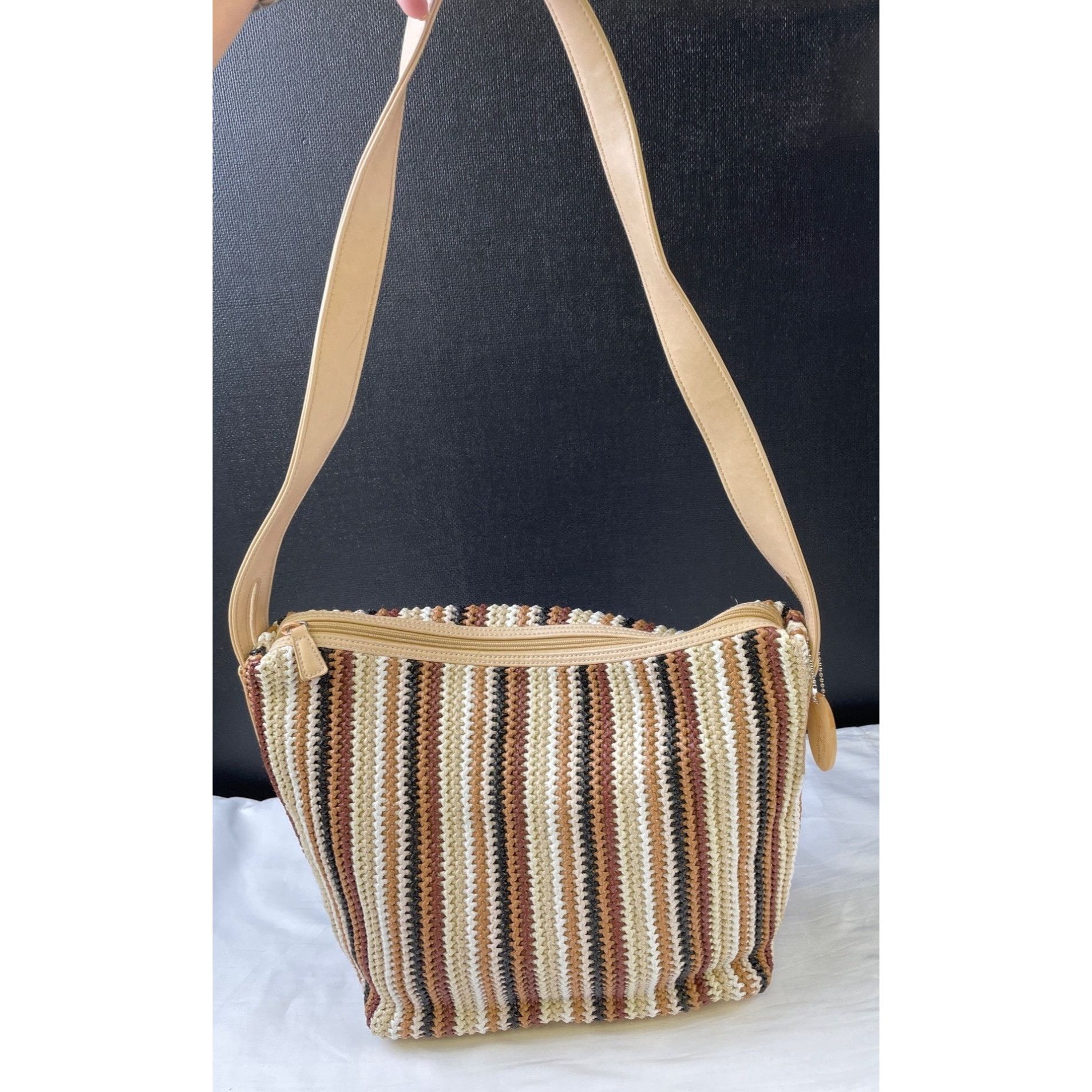 Other Stone Mountain Women's Crocheted Tan Multi Shoulder bag SKU Size ONE SIZE - 2 Thumbnail