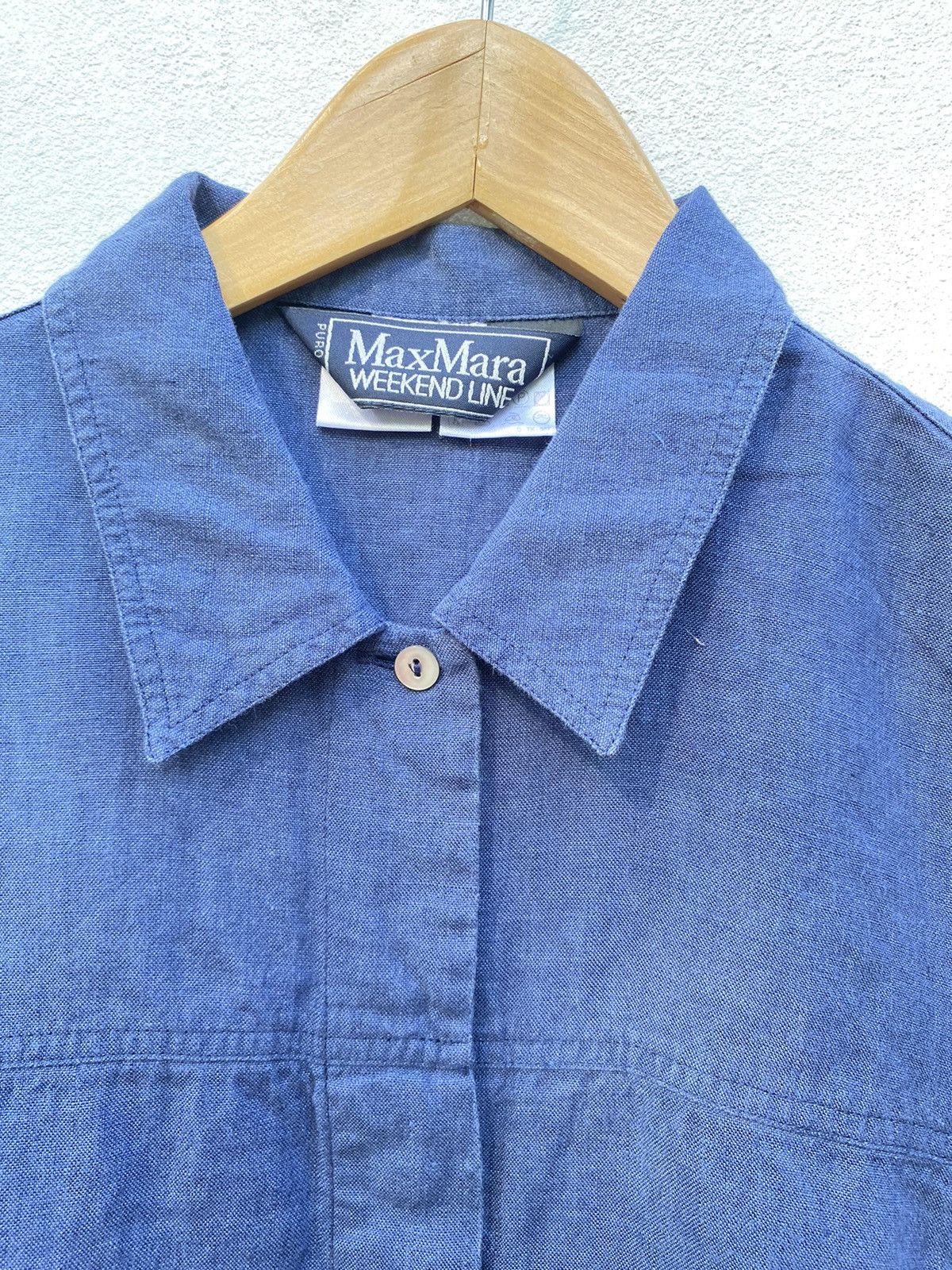 Max Mara Maxmara sleeveslestblue shirt Size M / US 6-8 / IT 42-44 - 10 Thumbnail