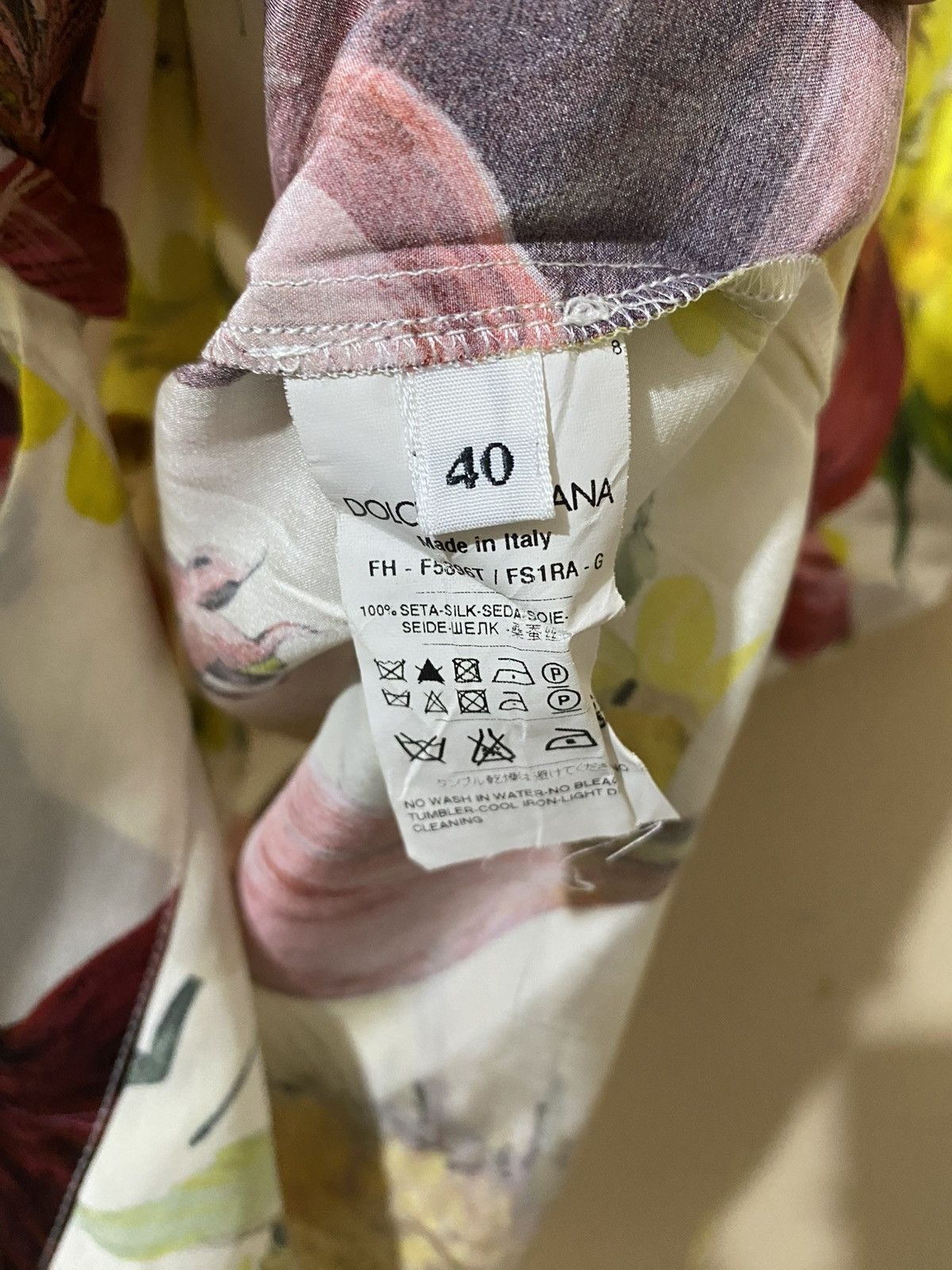 Dolce & Gabbana SS12 Dolce & Gabbana Onion Printed Silk Blouse “RUNWAY” Size S / US 4 / IT 40 - 7 Thumbnail