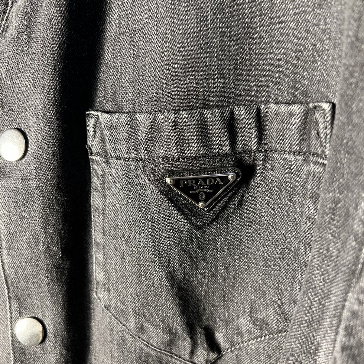 Prada Prada Denim Bowling Shirt Size US XL / EU 56 / 4 - 3 Thumbnail