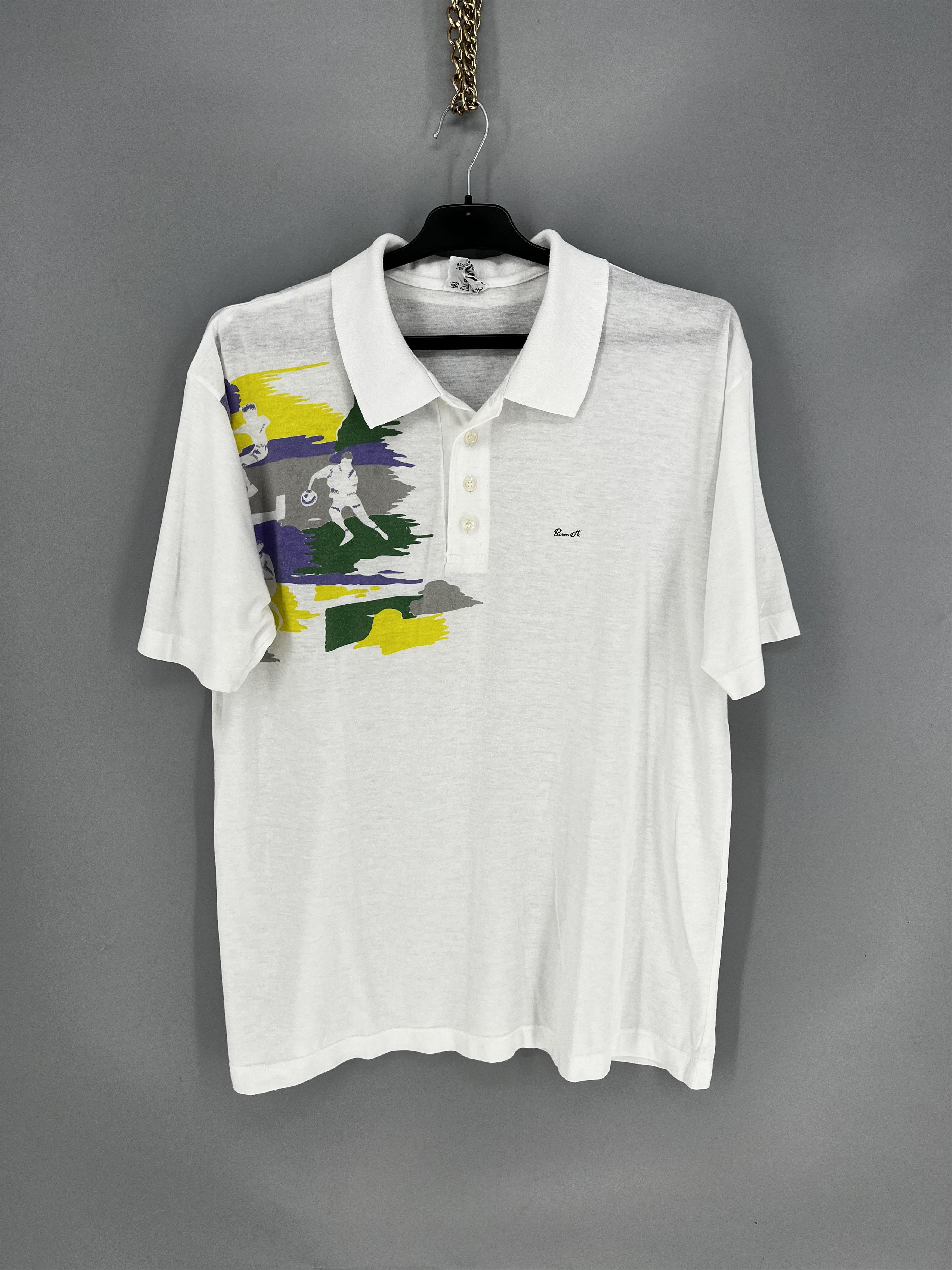 Vintage Vintage Size L Polo Tenis Shirt Polo Shirt Pattern 80s 90s Size US L / EU 52-54 / 3 - 1 Thumbnail