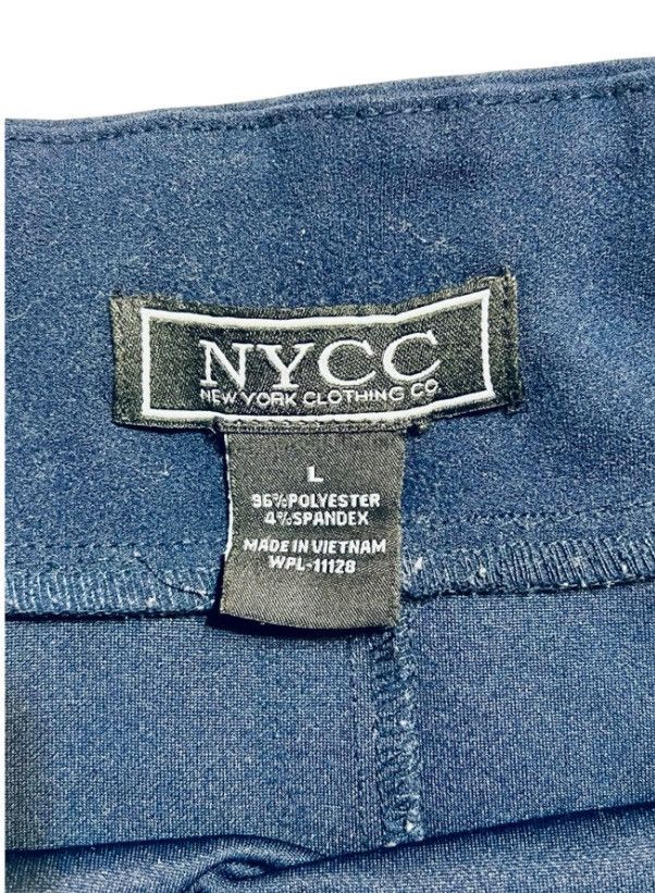 Other NYCC New York Clothing Co Navy Stretch Pencil Skirt – Size L Size 34" / US 12 / IT 48 - 5 Thumbnail