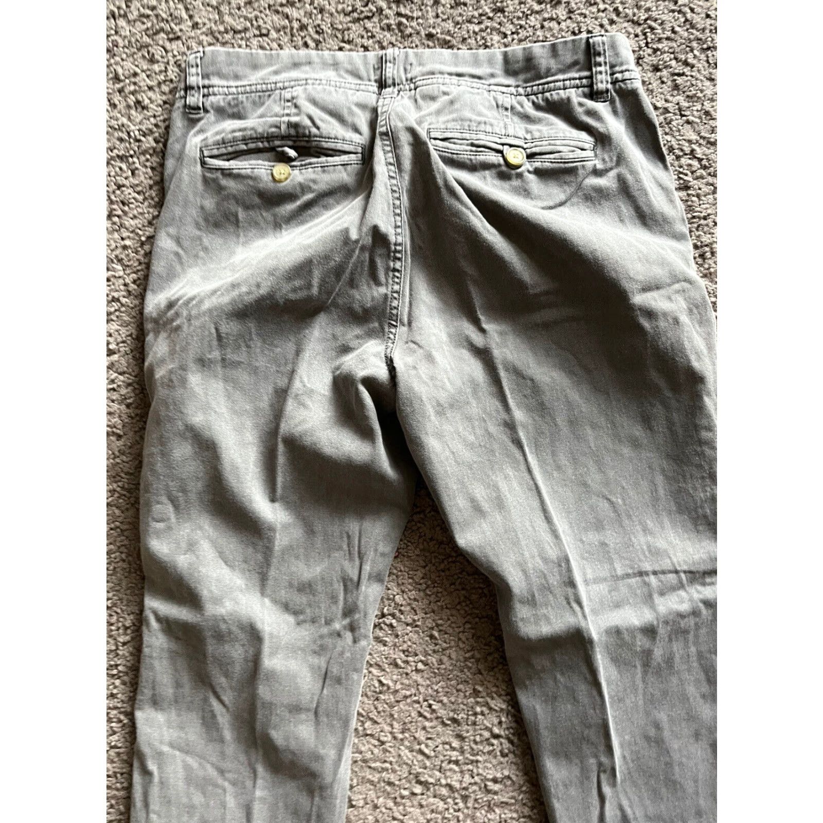 Vintage J Crew Factory Womens Sunwashed Slim Chino Pants Gray Size 4 Style F3176 Size 27" / US 4 / IT 40 - 4 Thumbnail