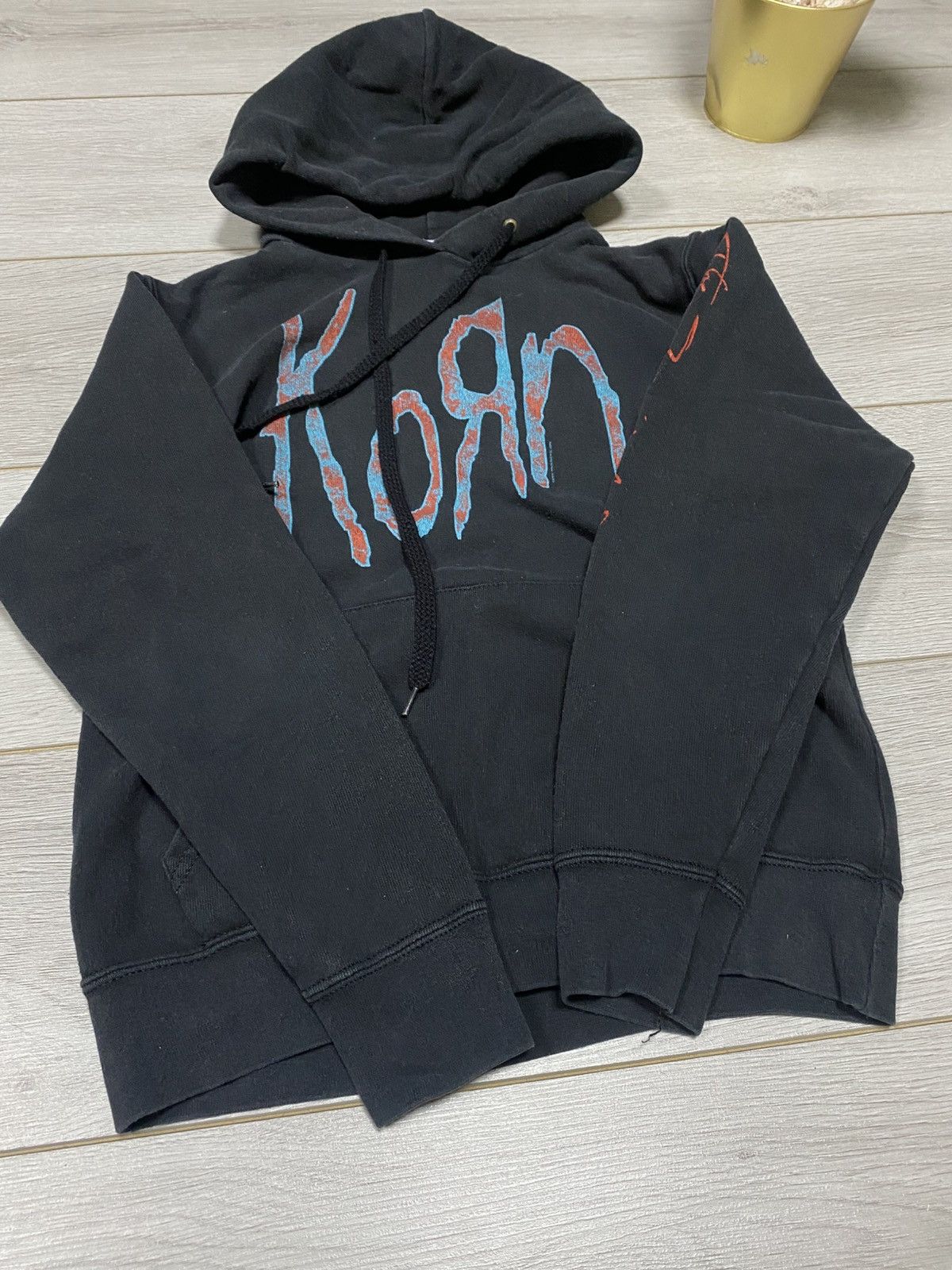 Band Tees Korn vintage Band faded hoodie big print Size US S / EU 44-46 / 1 - 6 Thumbnail