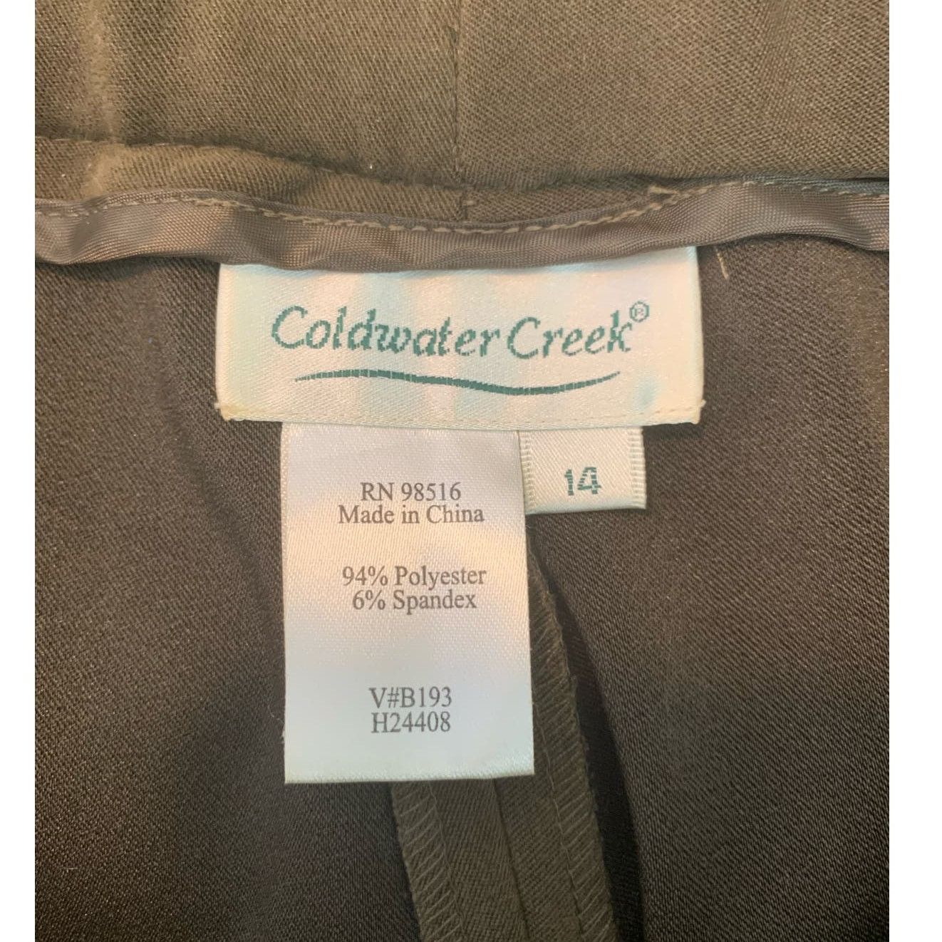 Coldwater Creek Coldwater Creek brown straight legs office pants size 14 Size 36" / US 14 / IT 50 - 3 Thumbnail