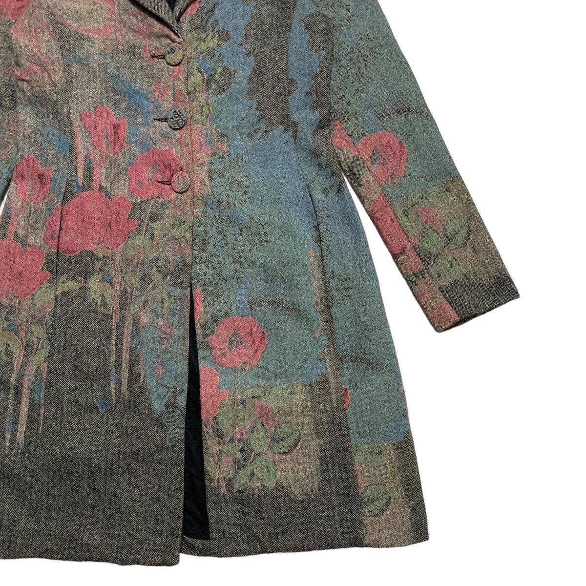 Other Cultura Abstract Flower Coat Made In Italy Size M / US 6-8 / IT 42-44 - 3 Thumbnail
