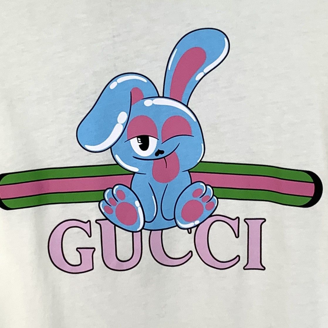 Gucci Gucci Off-White Letter Print Short Sleeve T-shirt K26WX Size XS / US 0-2 / IT 36-38 - 4 Thumbnail