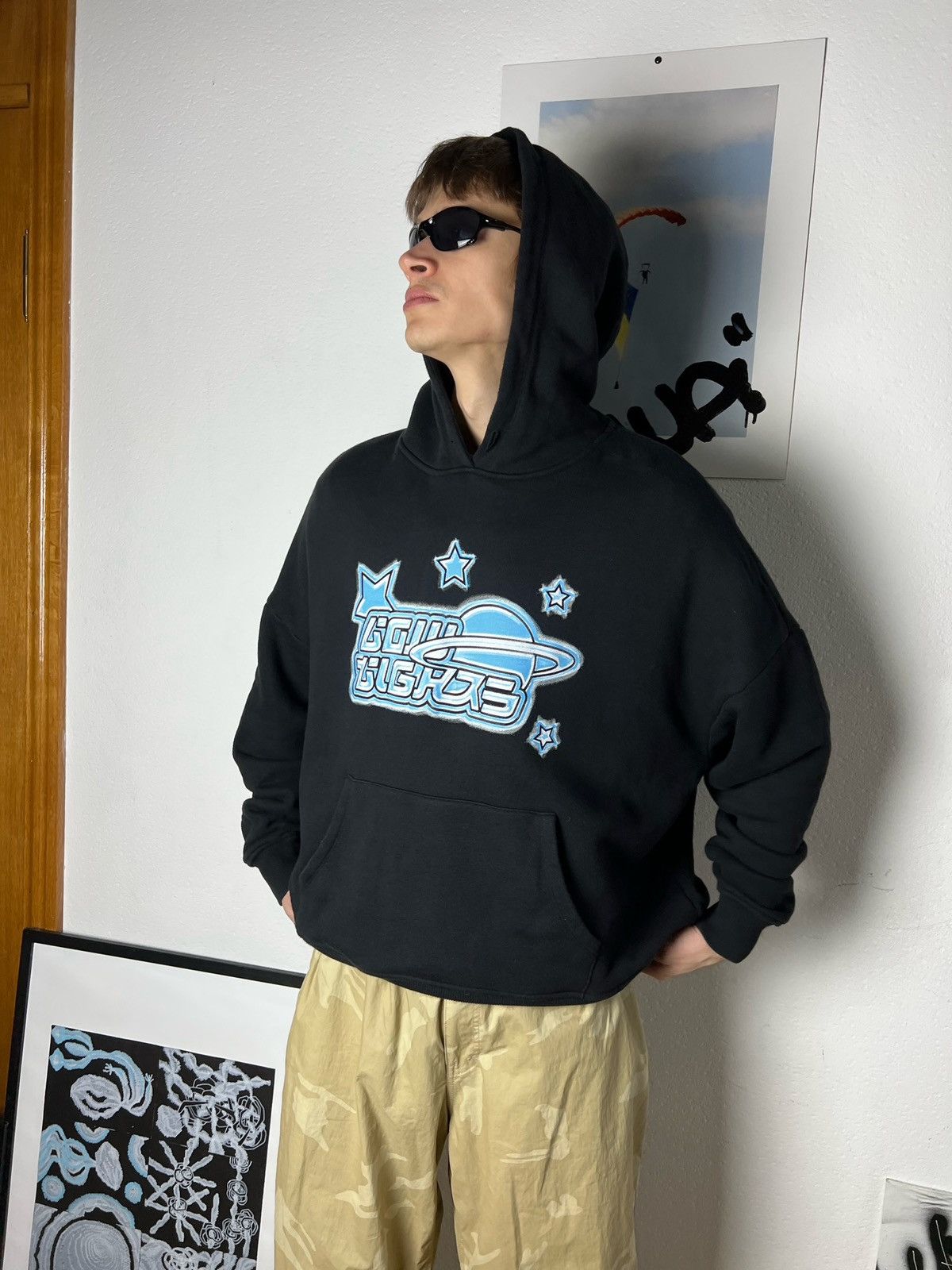 Other Low Lights hoodie heavyweight cotton body fit space star Size US M / EU 48-50 / 2 - 2 Thumbnail
