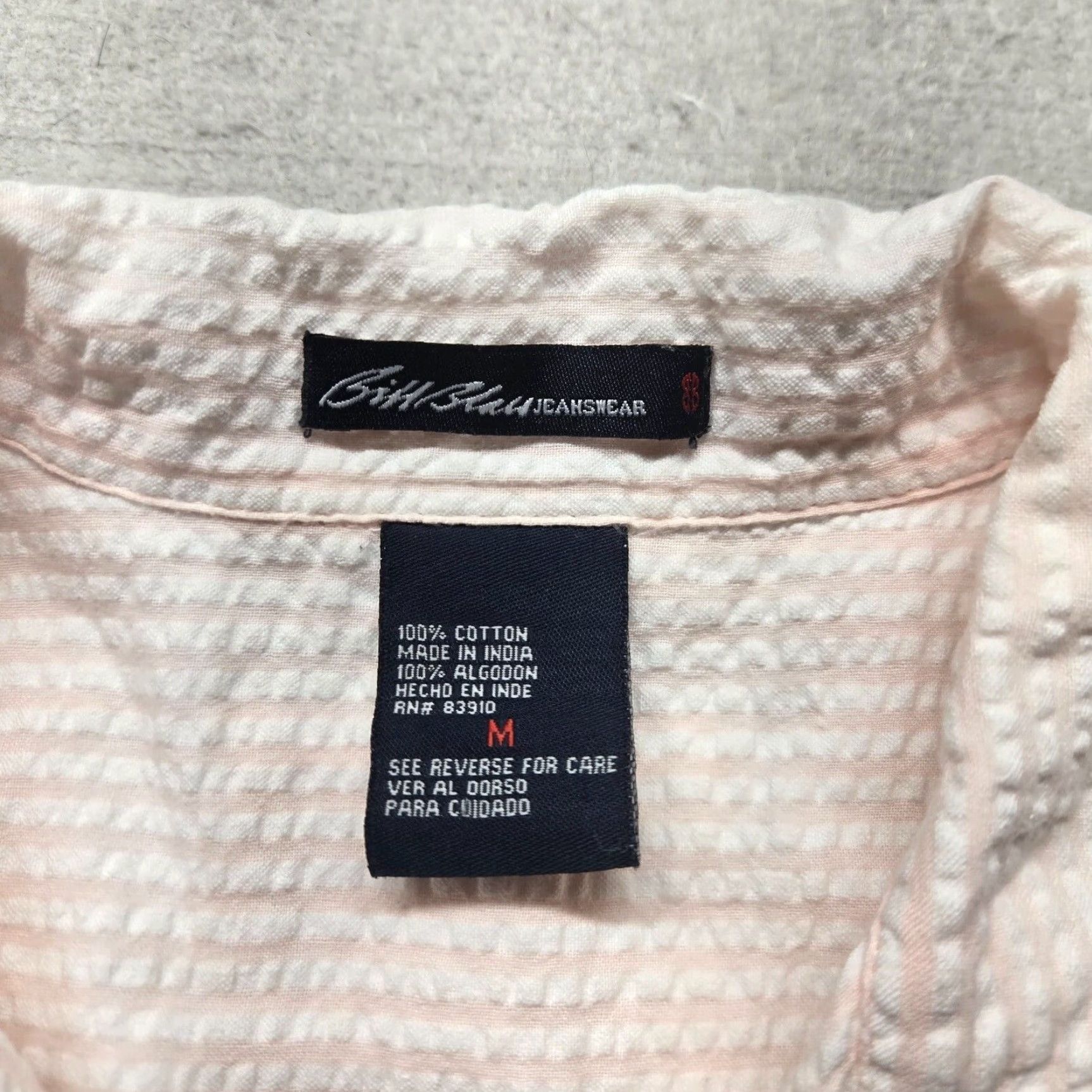 Bill Blass VINTAGE Bill Blass Jeanswear Shirt Womens Size M Pink Short Sleeve Button-Up Adult Womens Shirt Pink Bill Blass 90s Size M / US 6-8 / IT 42-44 - 3 Thumbnail