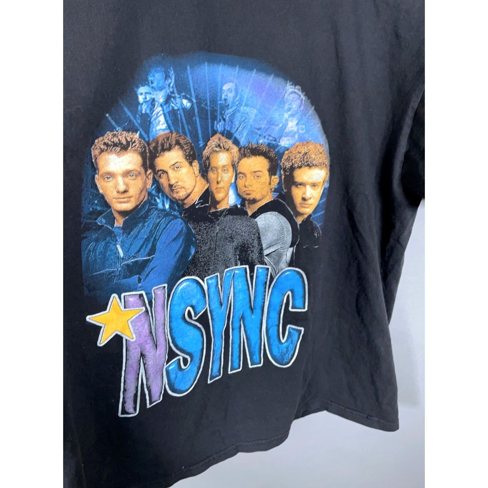 Gildan VINTAGE N'SYNC Double Sided Print T-Shirt Adult XL Black Gildan Music Tee Size US XL / EU 56 / 4 - 7 Thumbnail