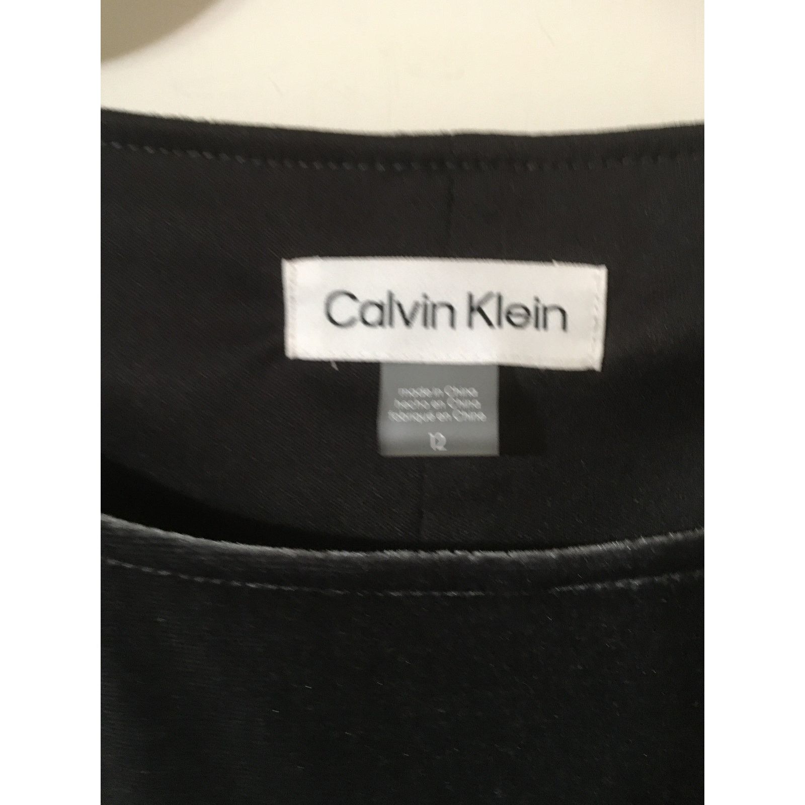 Calvin Klein NWT Calvin Klein Velvet Dress Size 12 Gray Silver NO Belt Size XL / US 12-14 / IT 48-50 - 4 Thumbnail