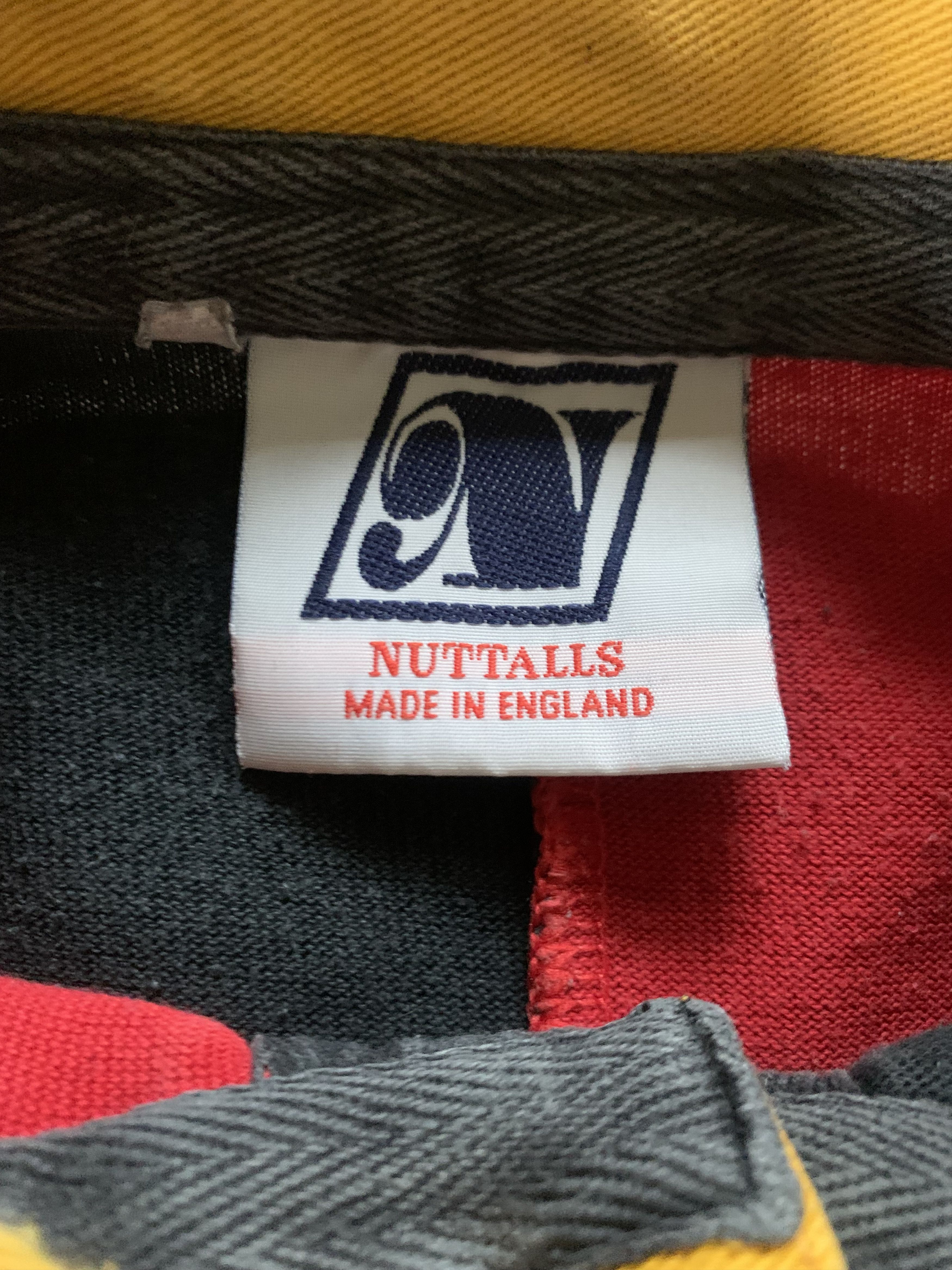 Other Rare Nuttalls Old Beals 1999 Long Sleeve Rugby Polo Shirt Size US L / EU 52-54 / 3 - 4 Thumbnail
