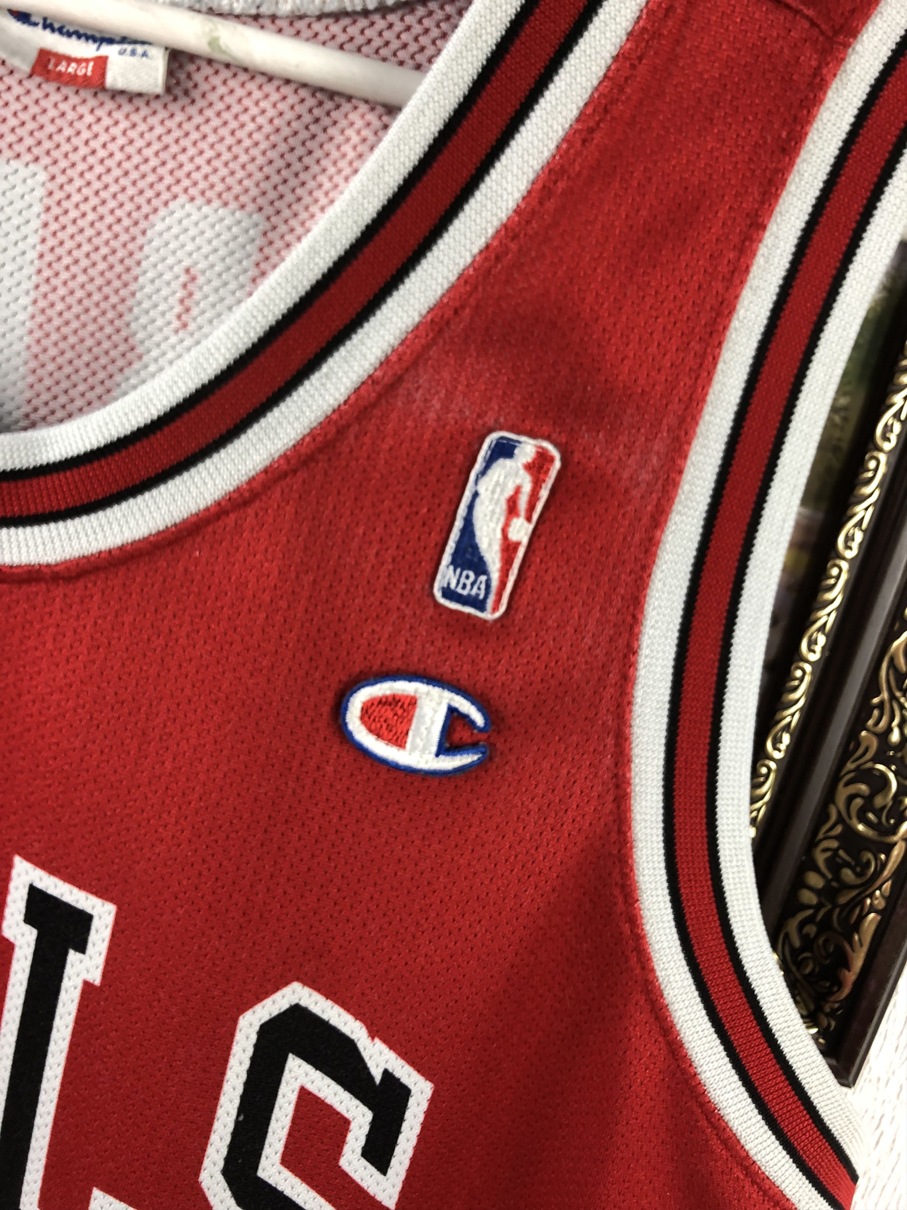 Champion Vintage 90's Champion Chicago Bulls Jordan Jersey Shirt Size US L / EU 52-54 / 3 - 7 Thumbnail