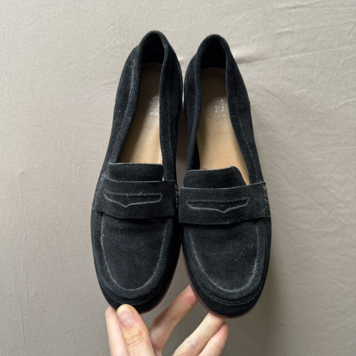 Designer × Vintage GIANNI BINI The Kare-Free Suede Penny Loafers Size US 6.5 / IT 36.5 - 4 Thumbnail